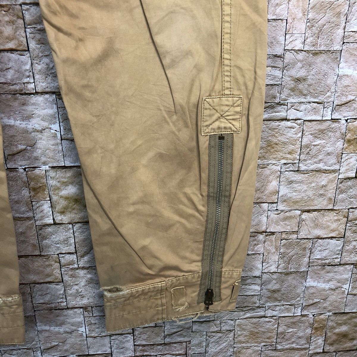Japanese Brand DL Purple & Yellow Brown Cargo Multipocket Pants #A333 Size US 31 - 13 Thumbnail