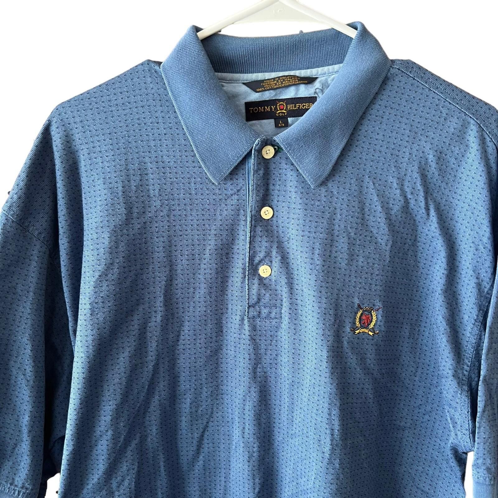 Tommy Hilfiger Tommy Hilfiger Blue Polo Shirt Mens L Size US L / EU 52-54 / 3 - 2 Thumbnail