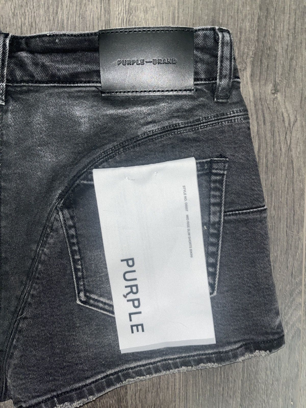 Other Purple Brand Mid Rise Slim Thong Shorts Size 29" - 3 Thumbnail