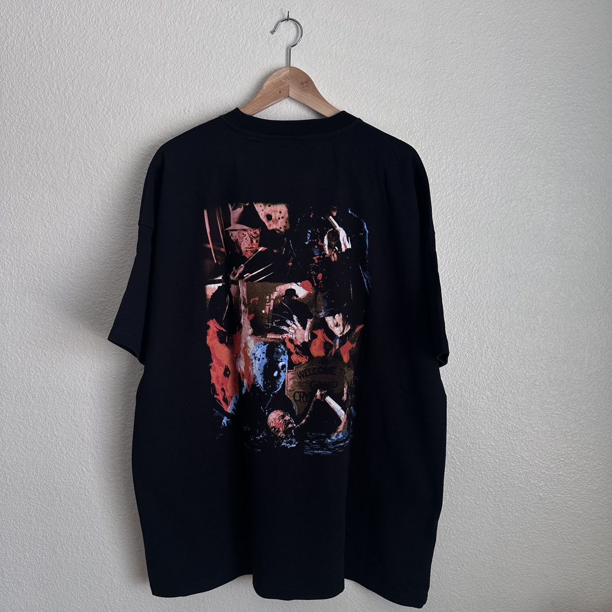 Sergio Calabasas Freddy Krueger vs Jason Voorhees Halloween shirt size XL Size US XL / EU 56 / 4 - 3 Thumbnail