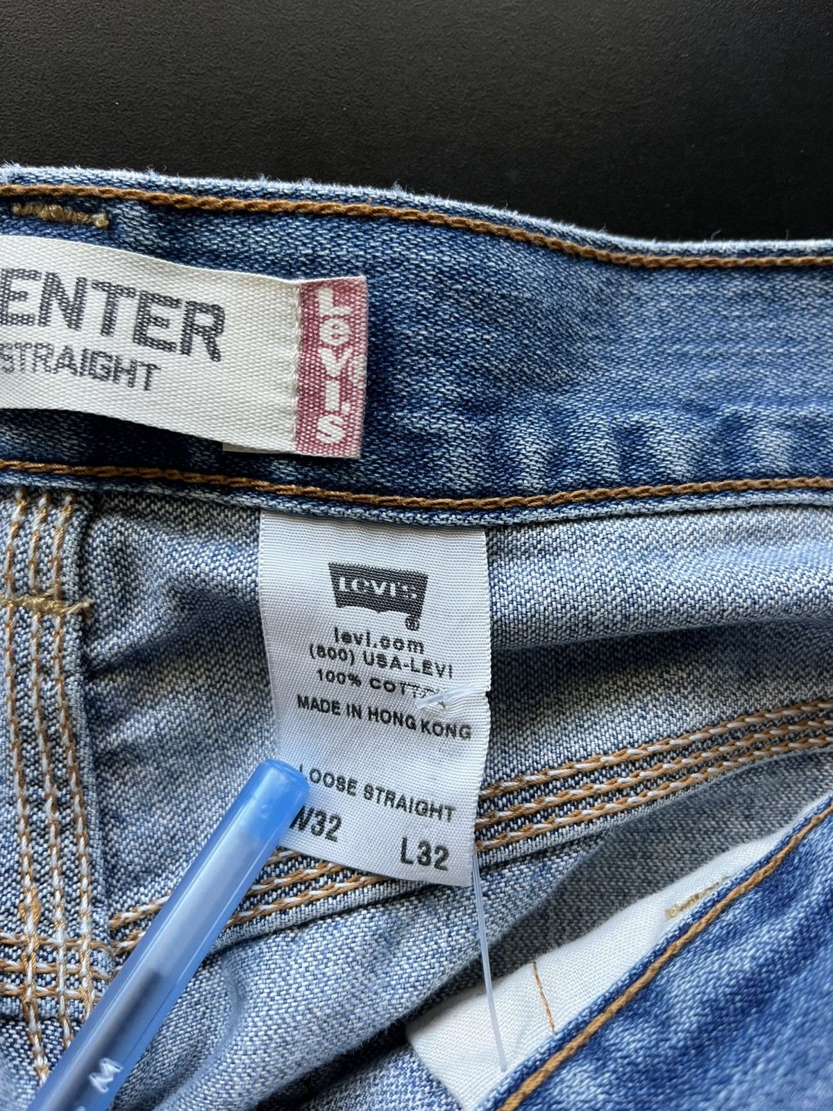 Levi's × Vintage Y2K Levi’s wide leg carpenter jeans Size US 34 / EU 50 - 3 Thumbnail