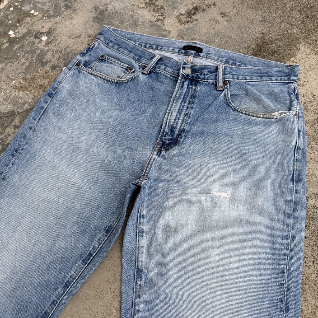 Jean VINTAGE JAPANESE DENIM BLUE WASH JEAN PANTS Size US 35 - 4 Thumbnail
