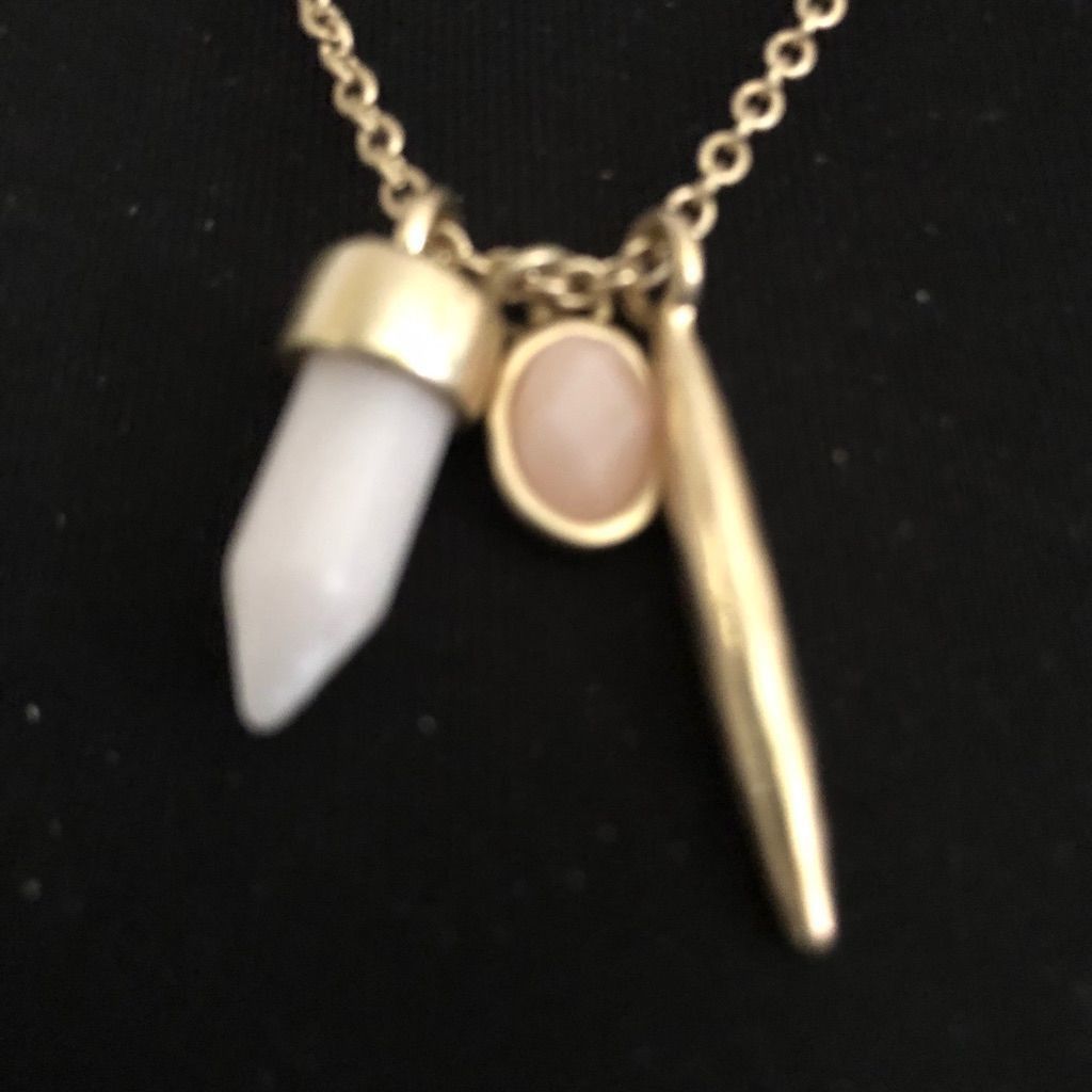 Vintage Rose Quartz Real Stone Rejuvenation Harmony Cluster Necklace Size ONE SIZE - 2 Thumbnail