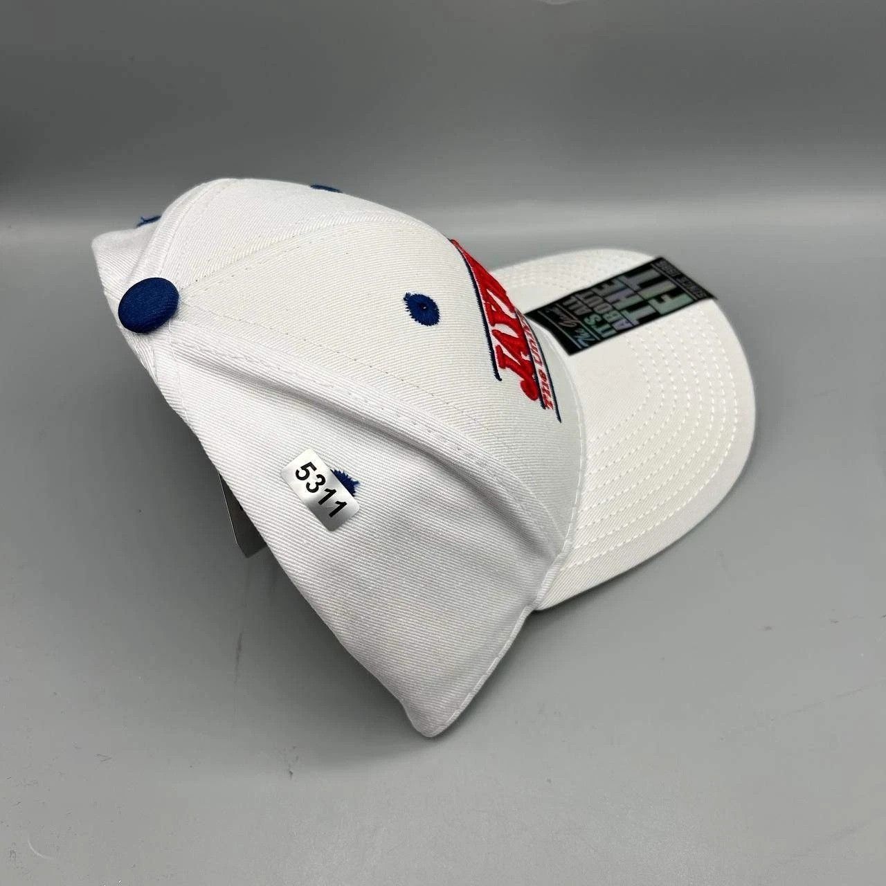 The Game Kansas Jayhawks Hat Men White Blue The Game Snap Back Cotton Size ONE SIZE - 8 Thumbnail
