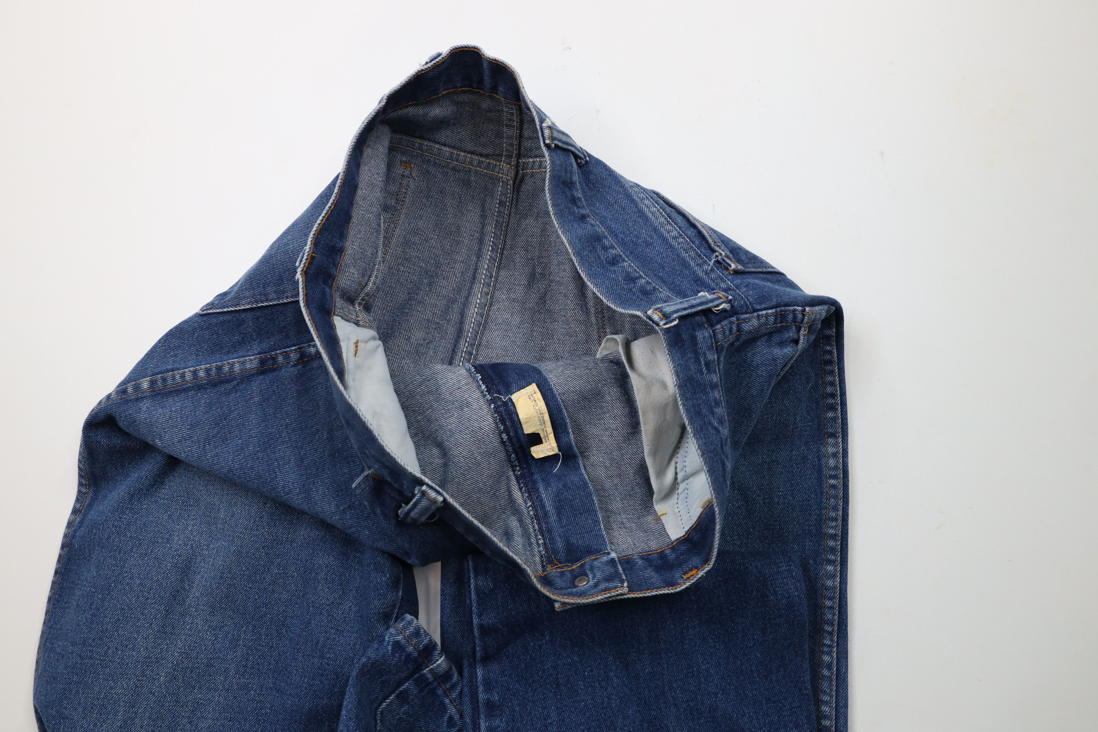 Vintage Vintage 70s Streetwear Flared Bootcut Denim Jeans Blue USA Size US 36 / EU 52 - 8 Thumbnail