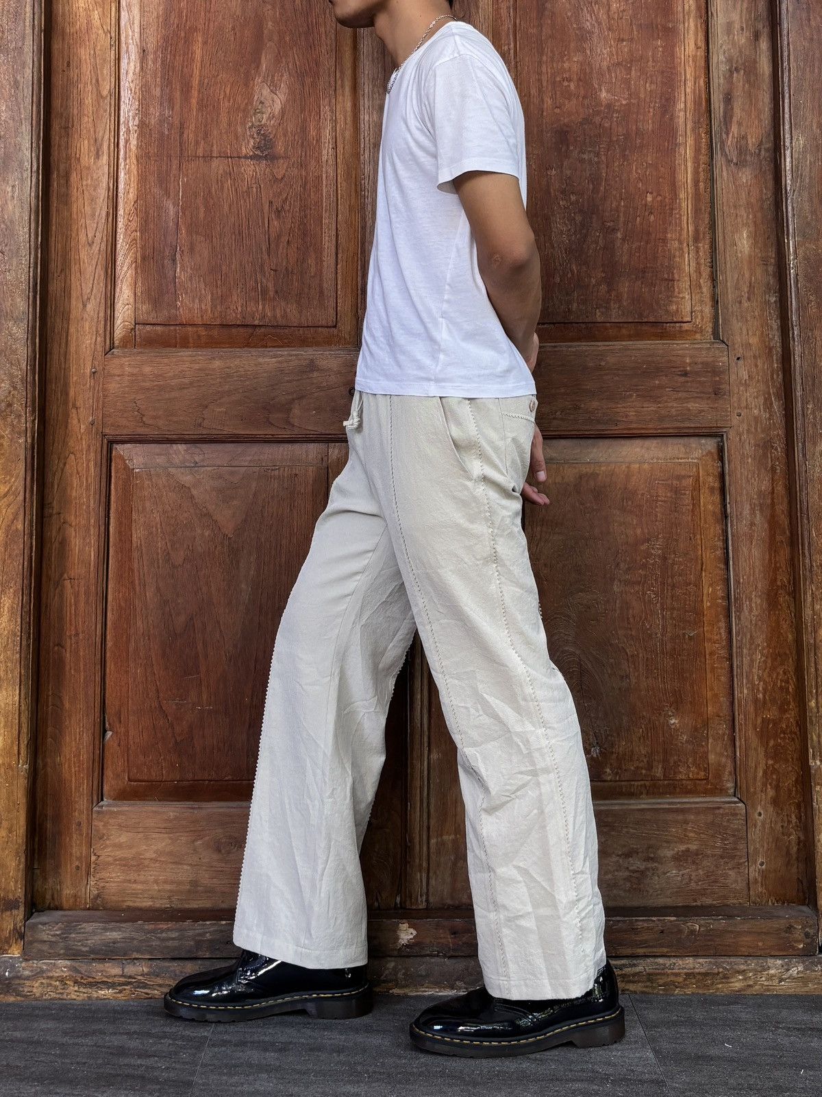 Pleats Please Issey Miyake Square-Cut Seam Pants Size US 29 - 10 Thumbnail