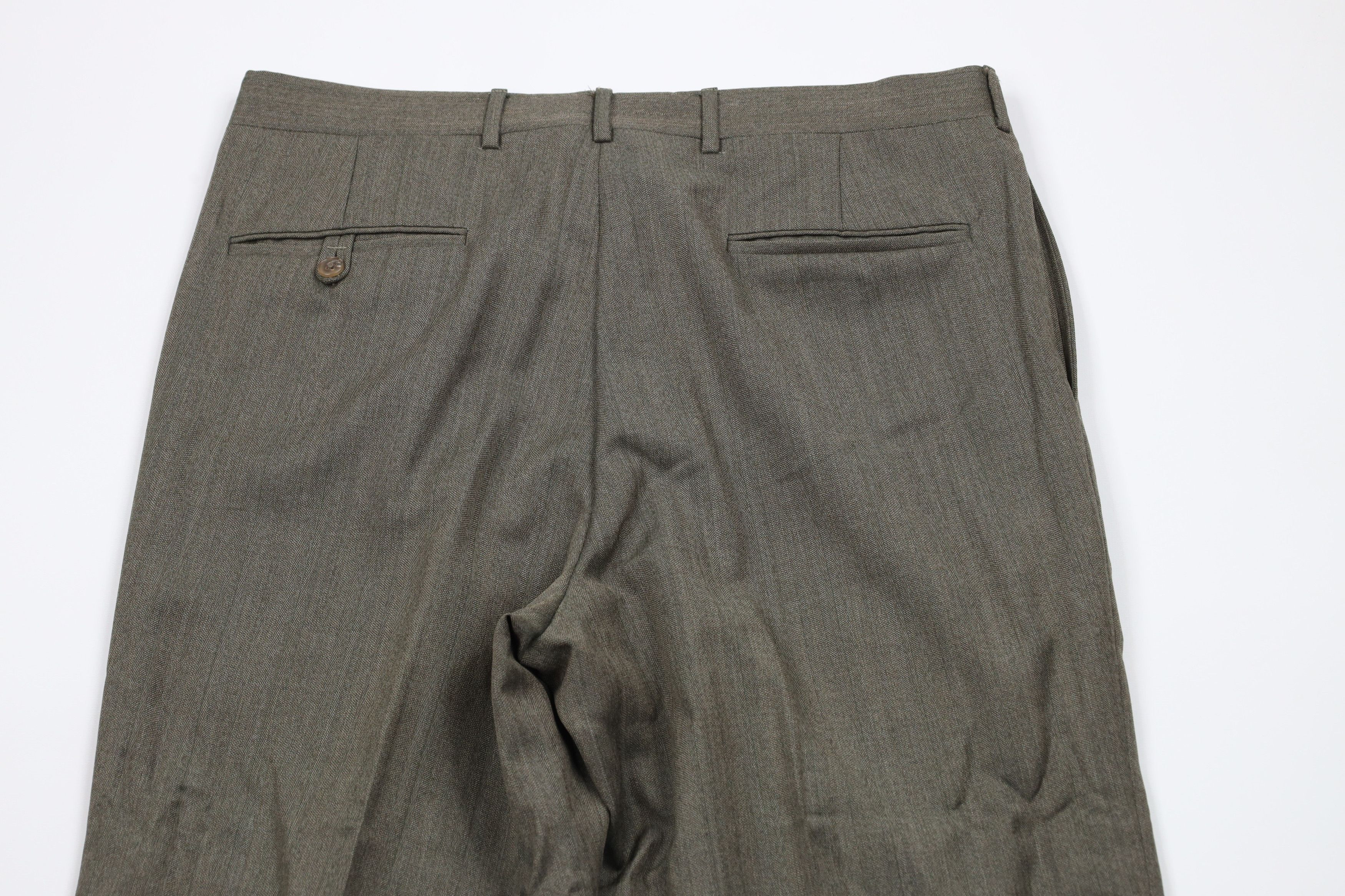 Vintage Vintage 90s Streetwear Herringbone Wide Leg Chino Pants Size US 34 / EU 50 - 9 Thumbnail