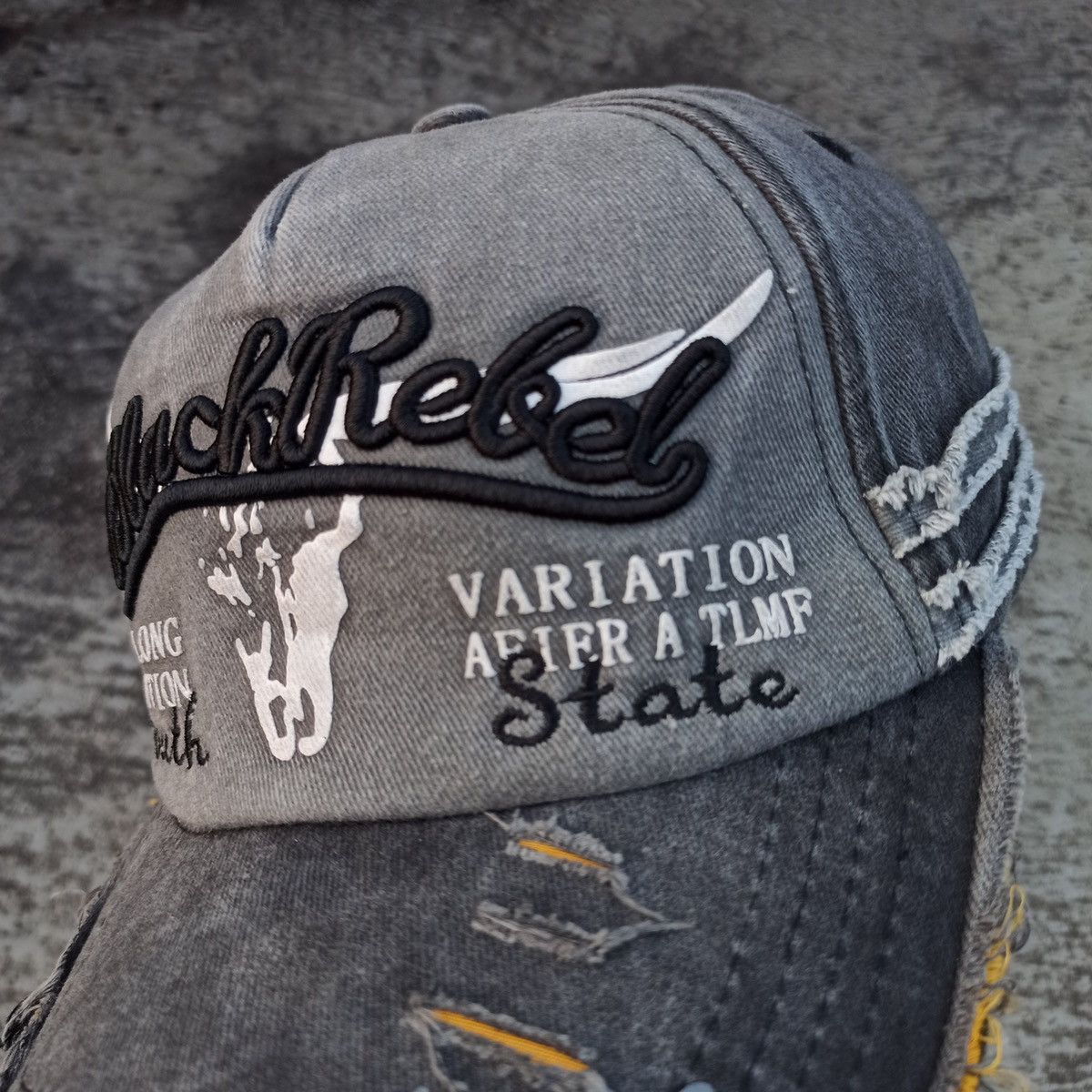 14th Addiction × Cowboy Equipment SICK,, wash distressed, black rabel hat Size ONE SIZE - 11 Thumbnail