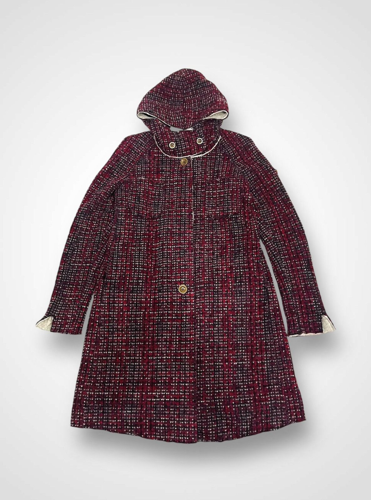 Swissgear Swiss Chriss Hoodie Tweed Long Jacket (07) Size M / US 6-8 / IT 42-44 - 1 Thumbnail