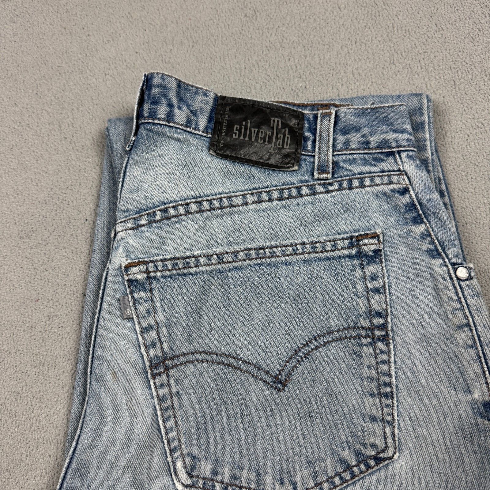 Levi's Vintage Clothing VTG Levi's SilverTab Jeans W33 L34 Paint Splatter Baggy Size US 33 - 8 Thumbnail