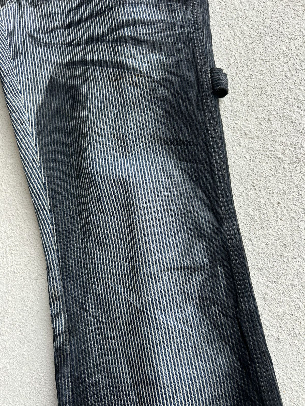 GOSTAR DE FUGA Fuga Japan Waxed Hickory Striped Bootcut Carpenter Pant Size US 29 - 11 Thumbnail