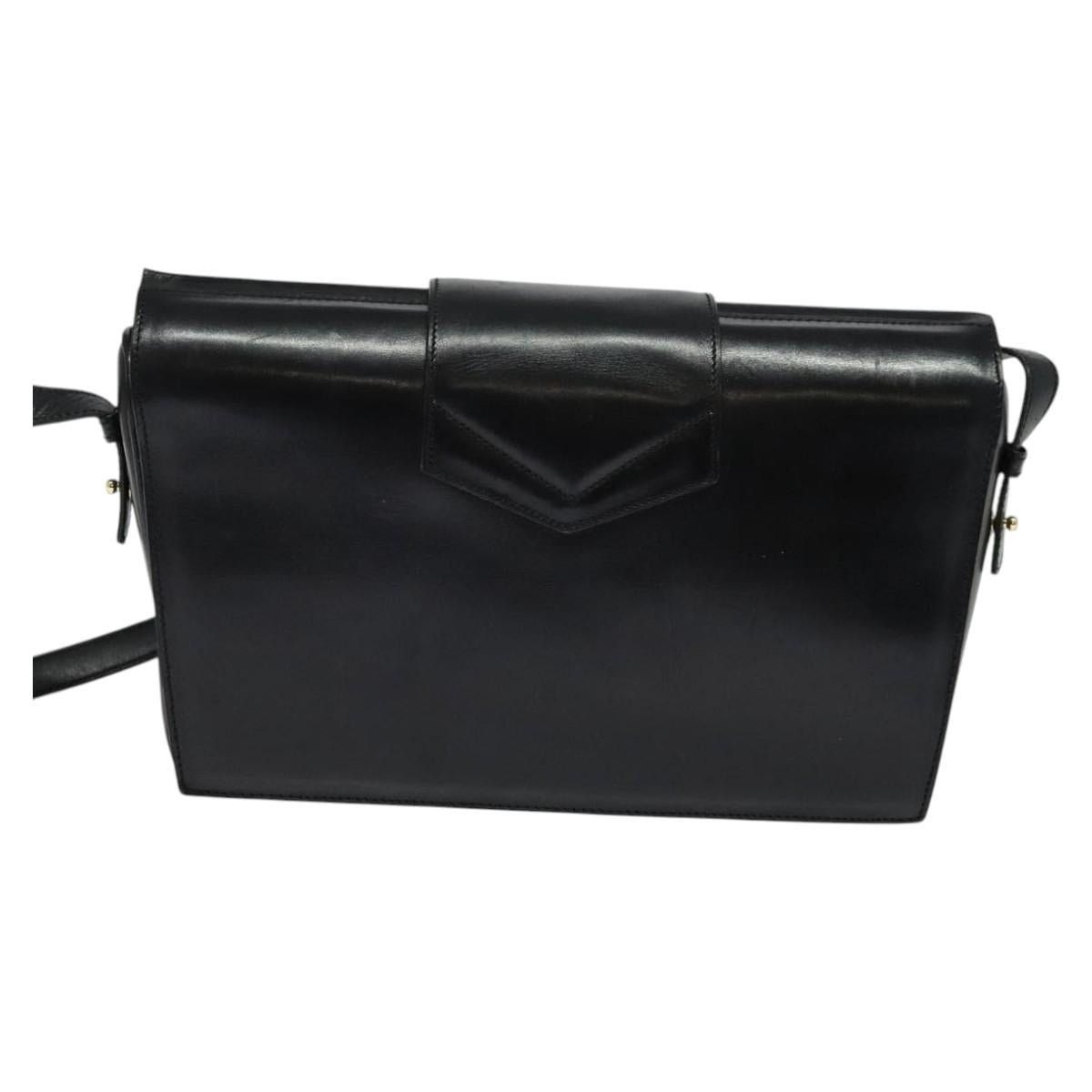 Celine CELINE Shoulder Bag Leather Black Gold Size ONE SIZE - 3 Thumbnail