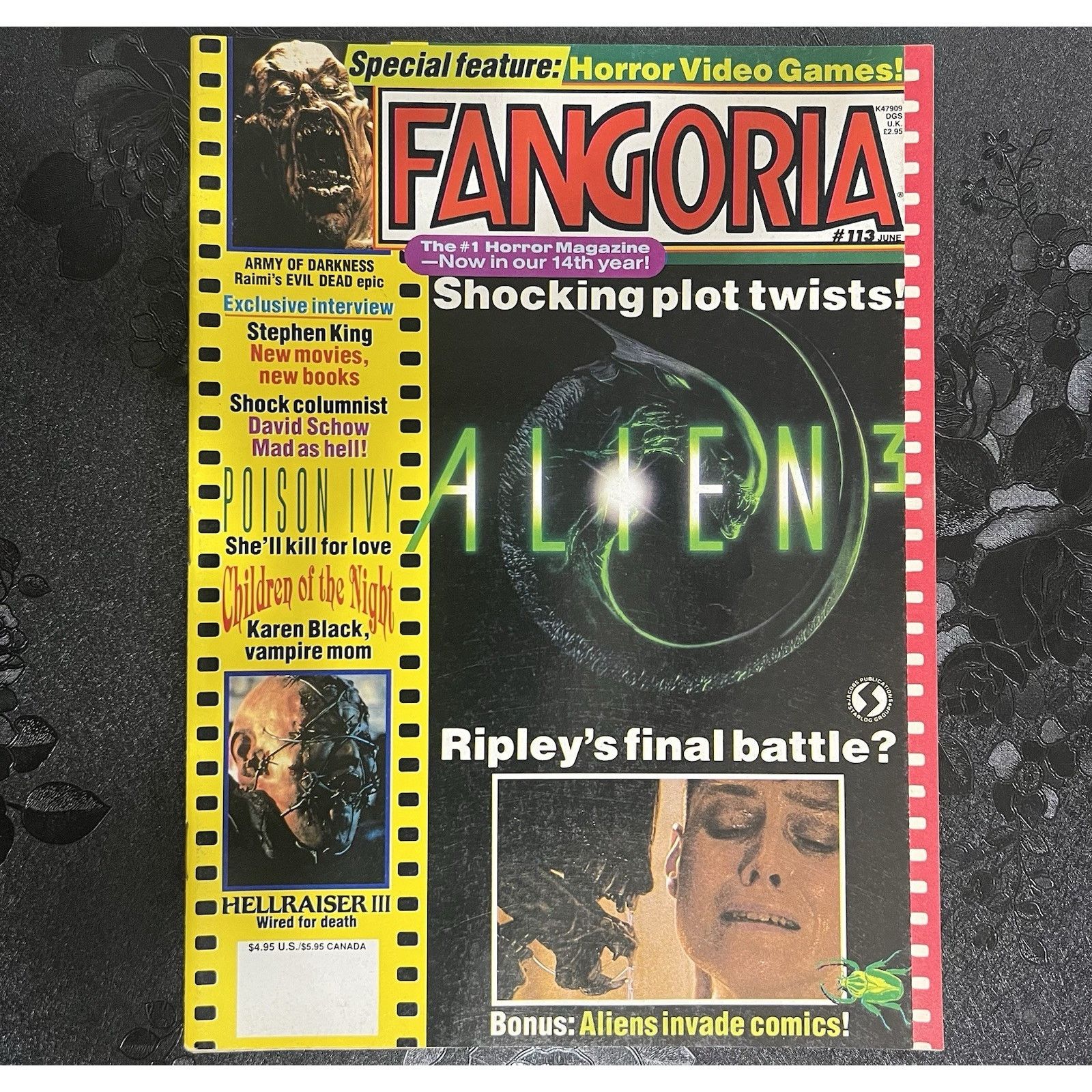 DC Comics Fangoria Magazine # 113 1992 Alien 3 Stephen King Poison Ivy Size ONE SIZE - 1 Thumbnail
