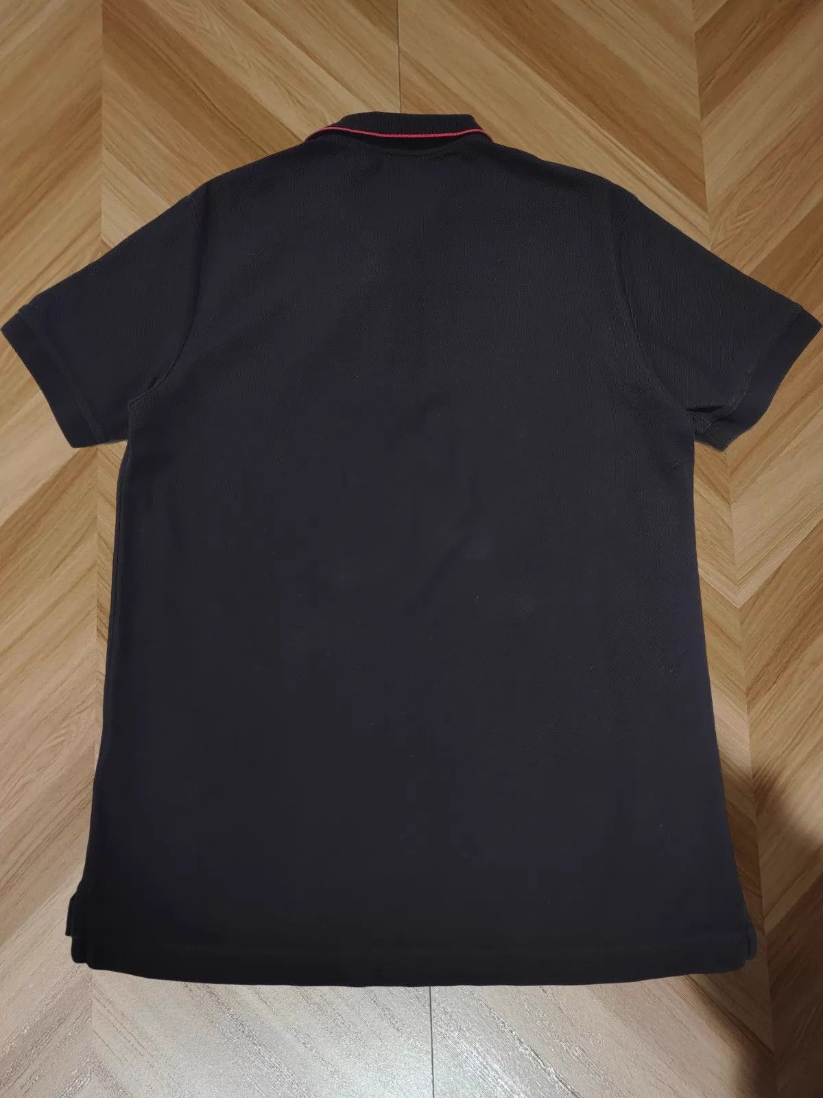 Burberry Burberry Black Short Sleeve Polo w/ Small Embroidered Logo Size US M / EU 48-50 / 2 - 2 Thumbnail