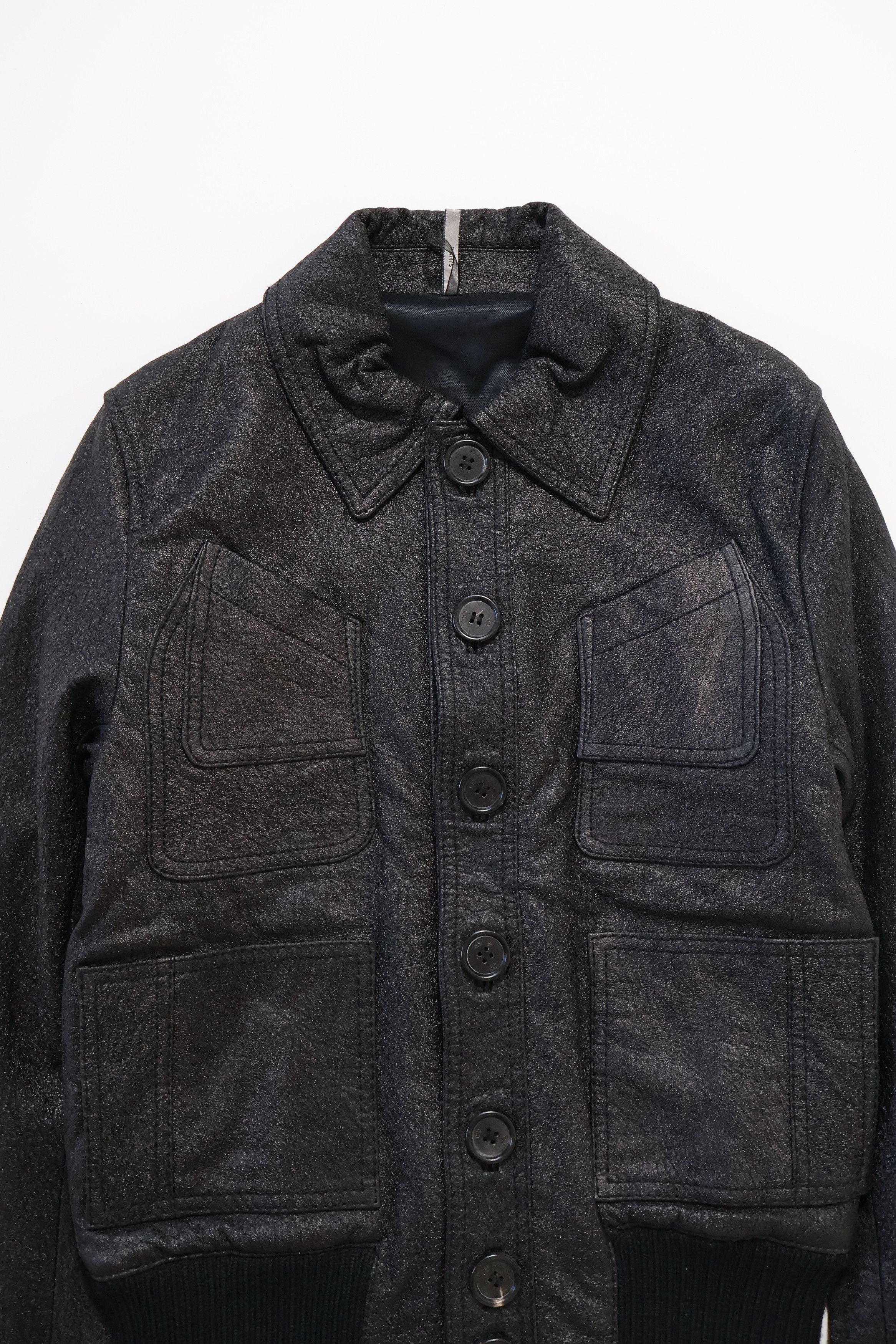 Dior × Hedi Slimane Dior Homme AW06 Blistered 4 Pocket Leather Jacket Size US S / EU 44-46 / 1 - 3 Thumbnail