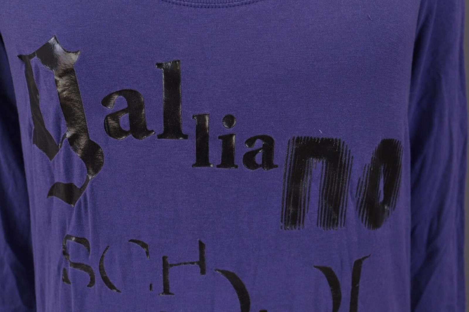 John Galliano Galliano Purple Big Logo A-Line Knee Lenght Dress Sz L Size L / US 10 / IT 46 - 4 Thumbnail
