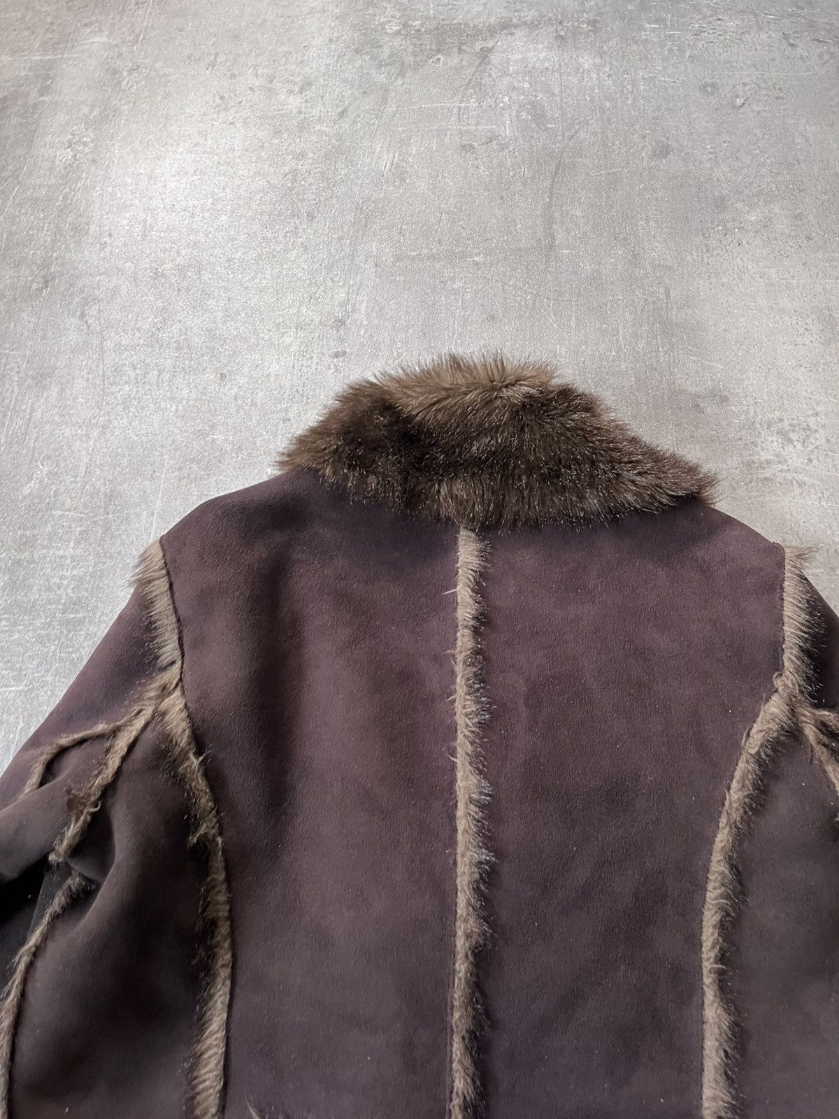 Balmain Balmain faux fur brown jacket women 00s Size L / US 10 / IT 46 - 12 Thumbnail