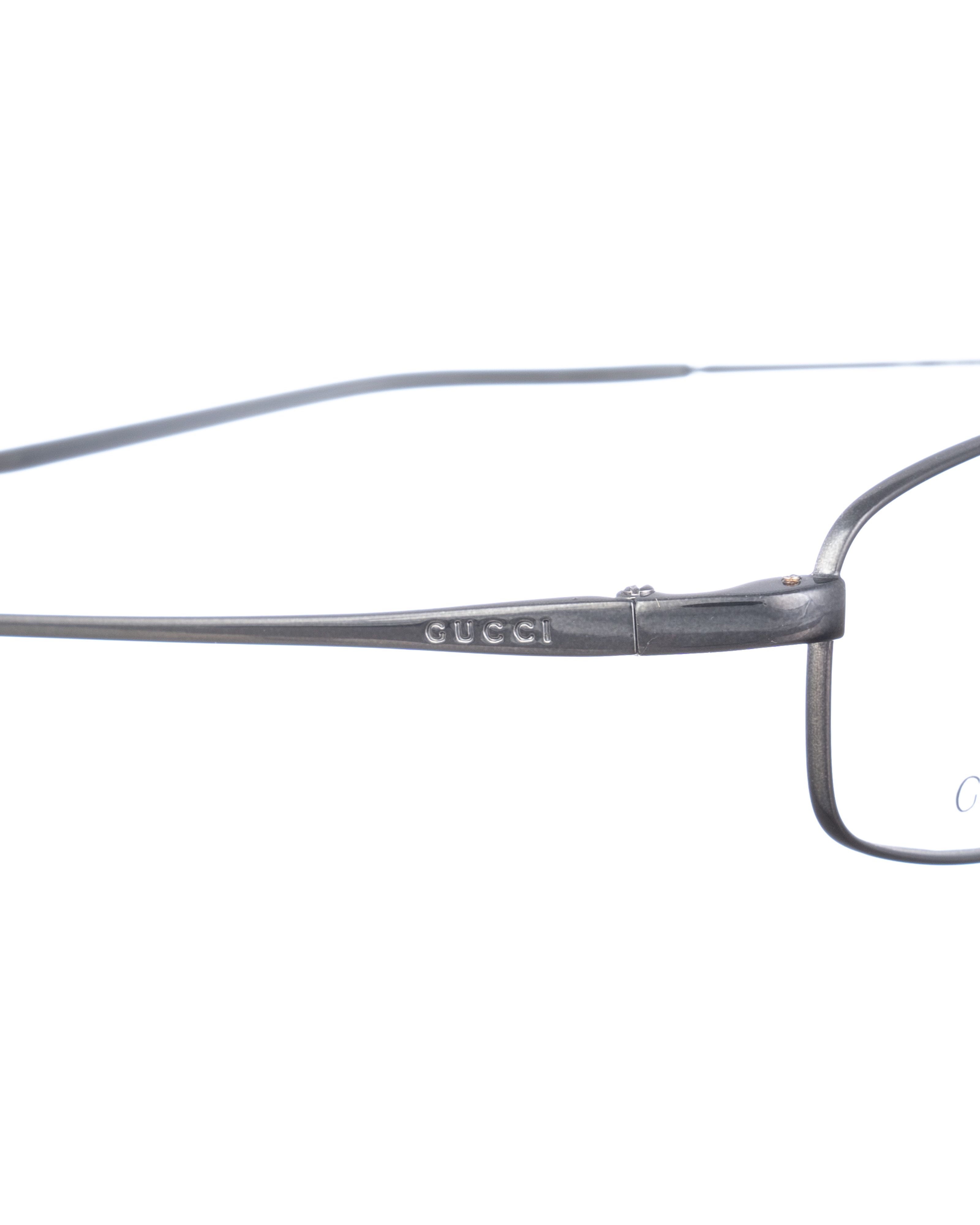 Gucci Gucci 00s Dark Metallic Thin Glasses Size ONE SIZE - 3 Thumbnail