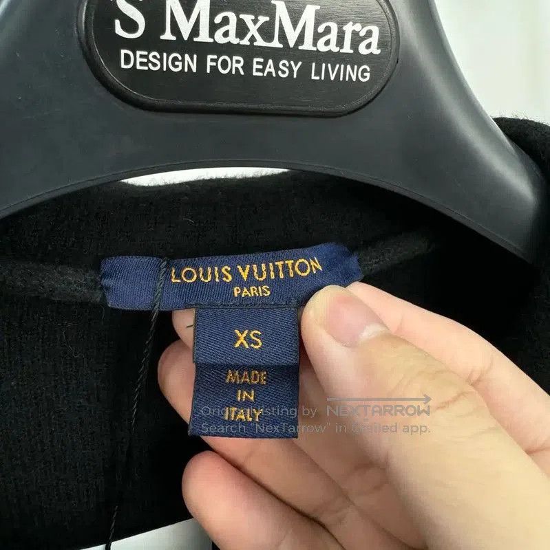 Louis Vuitton Louis Vuitton Black Cotton Blend Embroidered Jacket . Size XS / US 0-2 / IT 36-38 - 5 Thumbnail