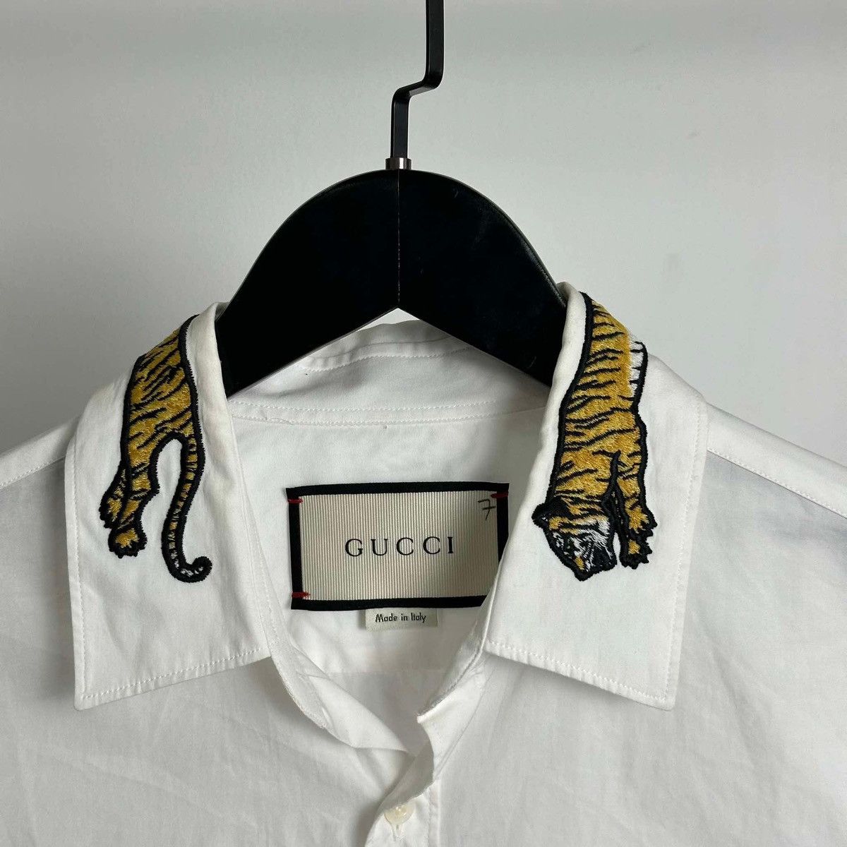 Gucci Gucci Tiger White Shirt Size US M / EU 48-50 / 2 - 3 Thumbnail
