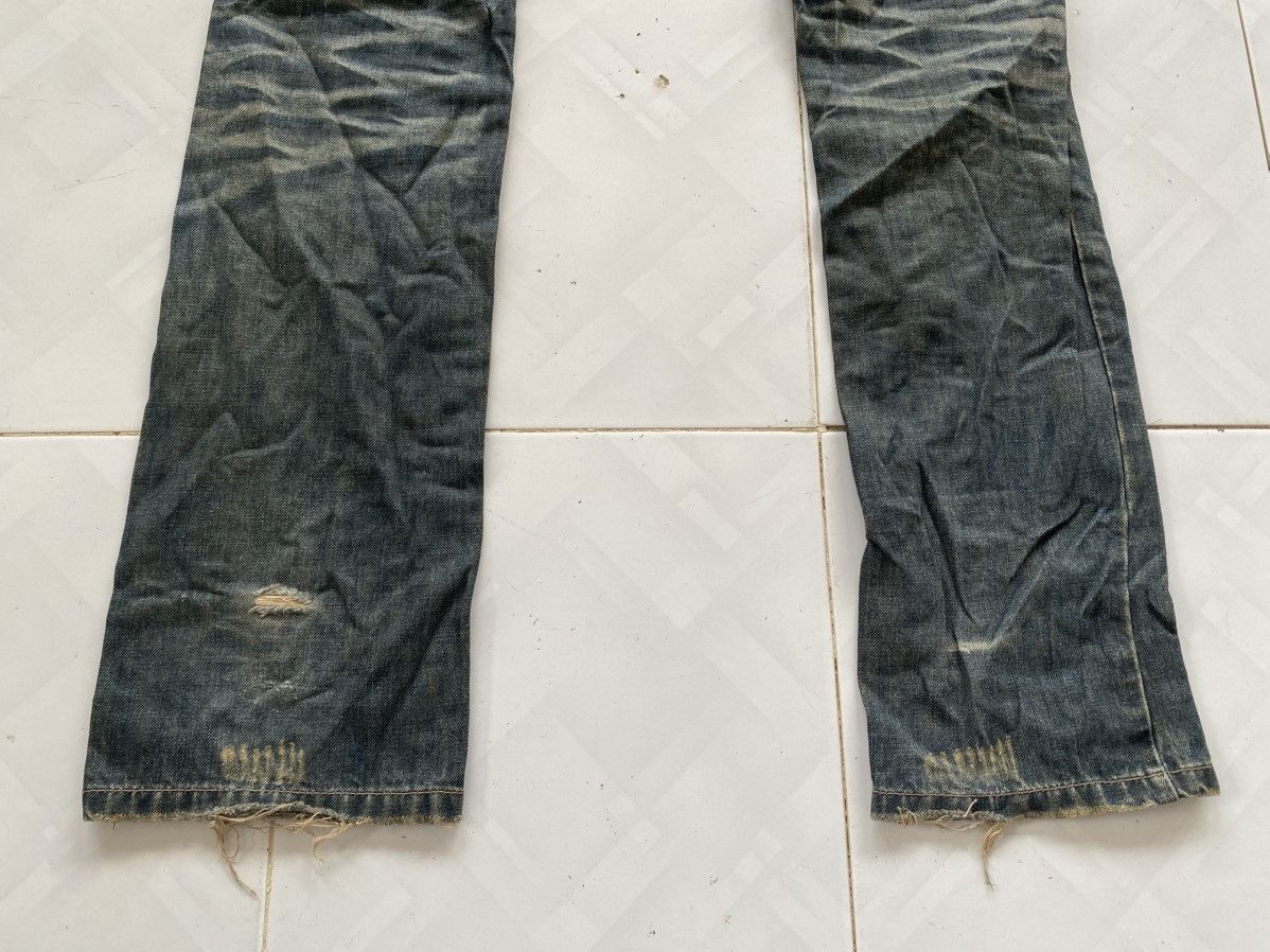 Japanese Brand Solberry Studded Muddy Distressed Jeans Size US 31 - 5 Thumbnail