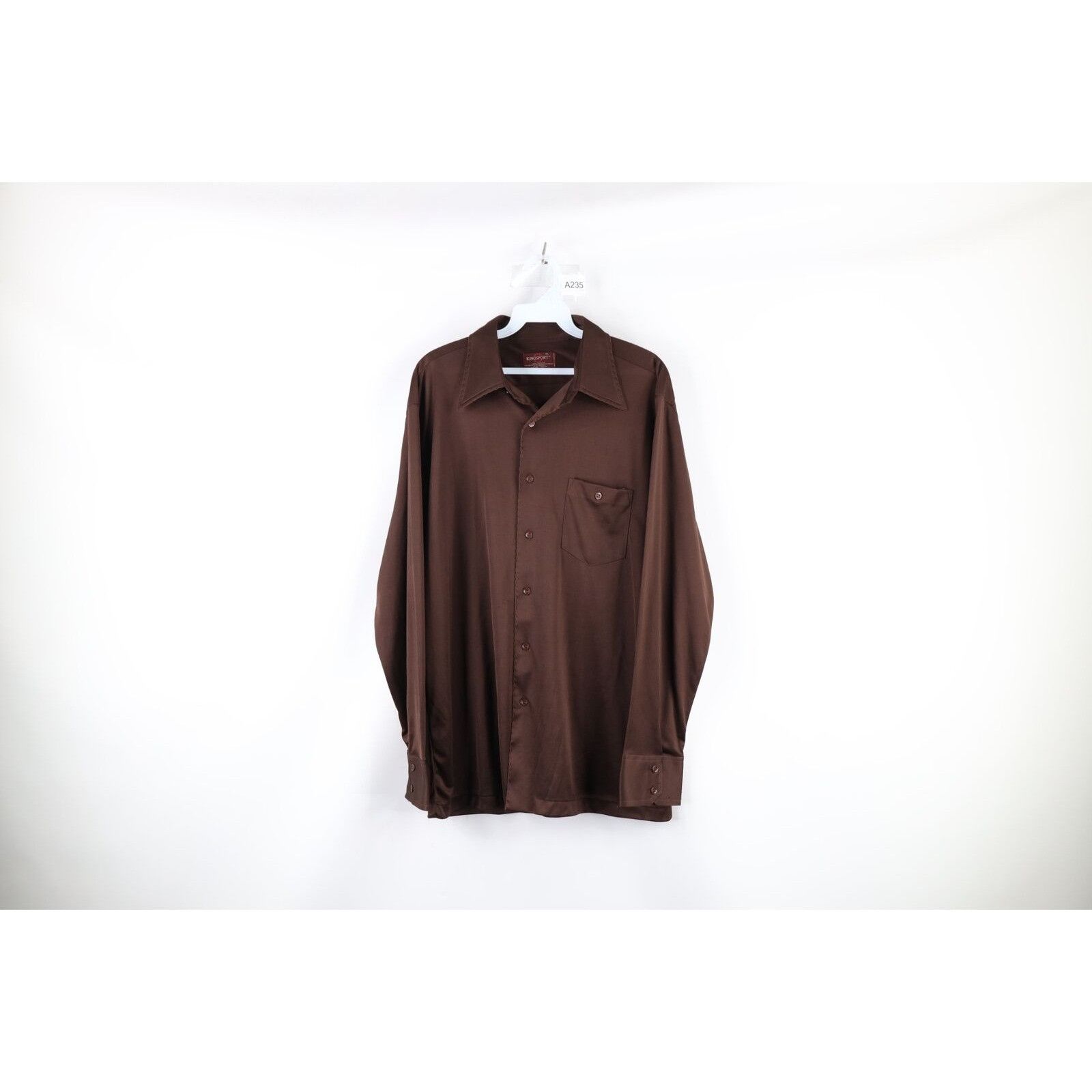 Vintage Vintage 70s Streetwear Knit Collared Button Shirt Size US XL / EU 56 / 4 - 1 Thumbnail