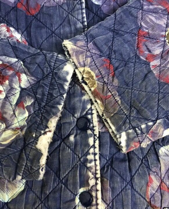 Japanese Brand × Kenzo Kenzo Distressed Quilted Jacket Size US L / EU 52-54 / 3 - 11 Thumbnail