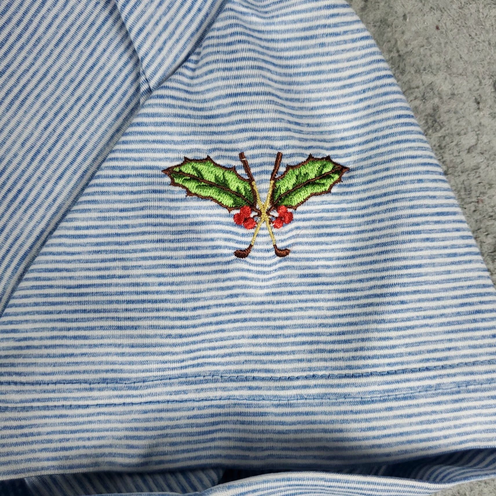 johnnie-O johnnie-O Polo Shirt Mens Size Large Blue Striped Casual Short Sleeve Size US L / EU 52-54 / 3 - 3 Thumbnail
