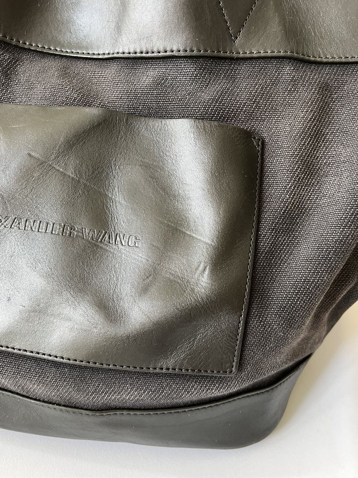 Alexander Wang Alexander Wang Canvas Leather Tote Bag Size ONE SIZE - 7 Thumbnail