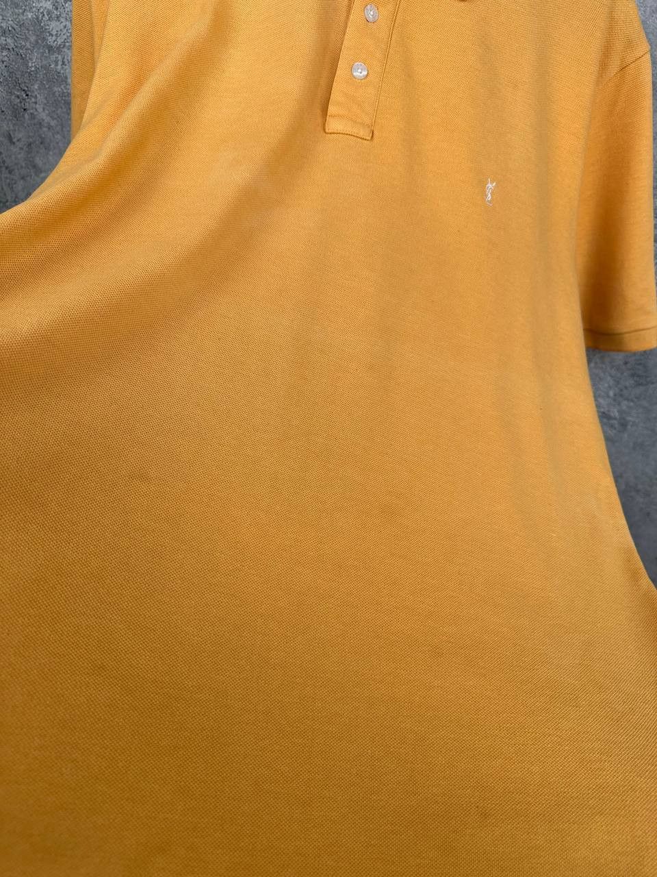 Yves Saint Laurent Yves Saint Laurent YSL Polo Shirt Orange Logo Short Sleeve Size US L / EU 52-54 / 3 - 9 Thumbnail