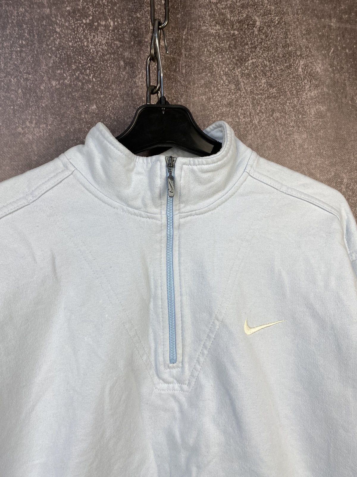 Nike × Vintage Vintage 1/4 zip sweatshirt rare nike logo Size US M / EU 48-50 / 2 - 3 Thumbnail