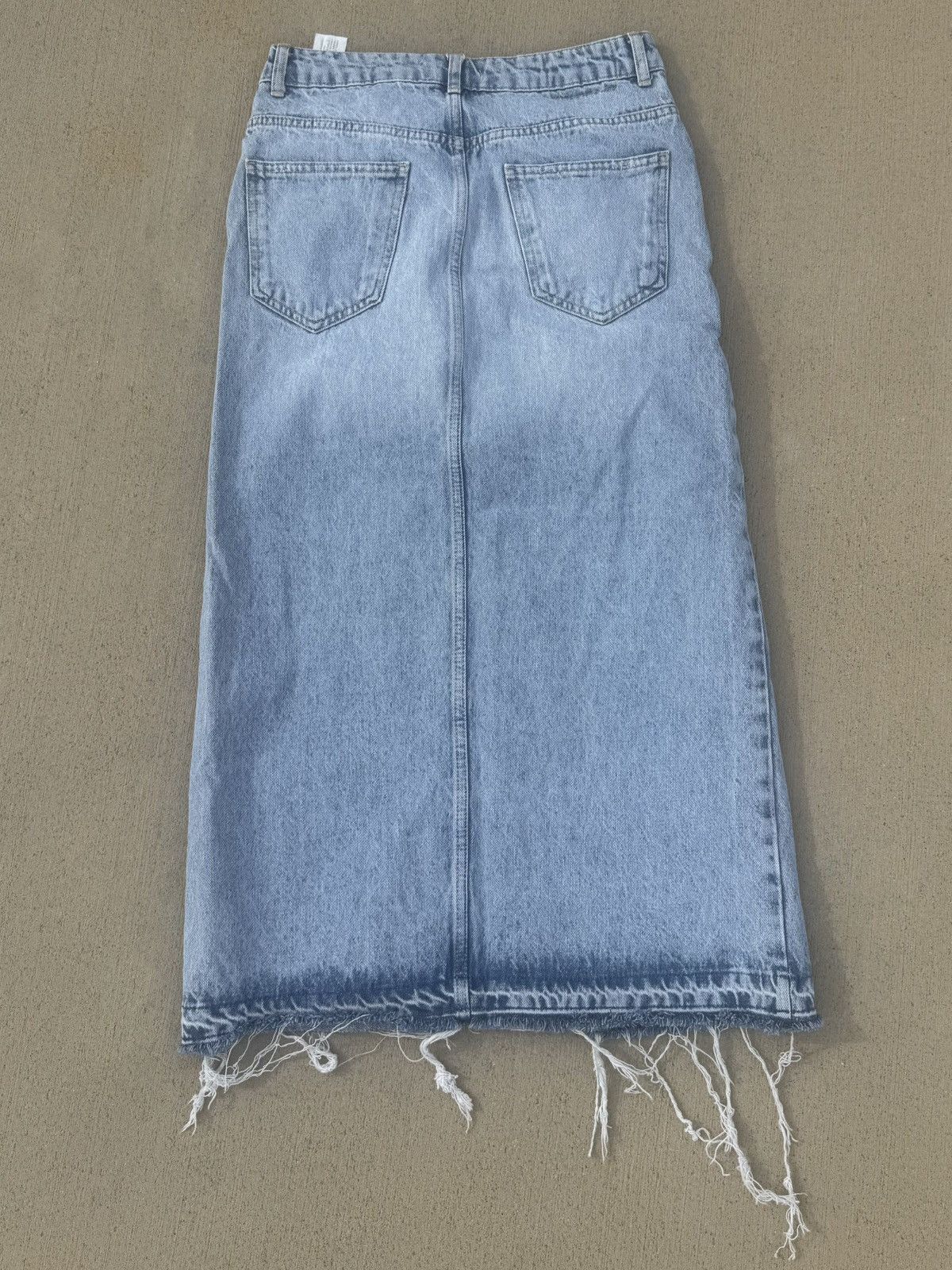 Pull & Bear Long Denim Skirt Size 26" / US 2 / IT 38 - 5 Thumbnail