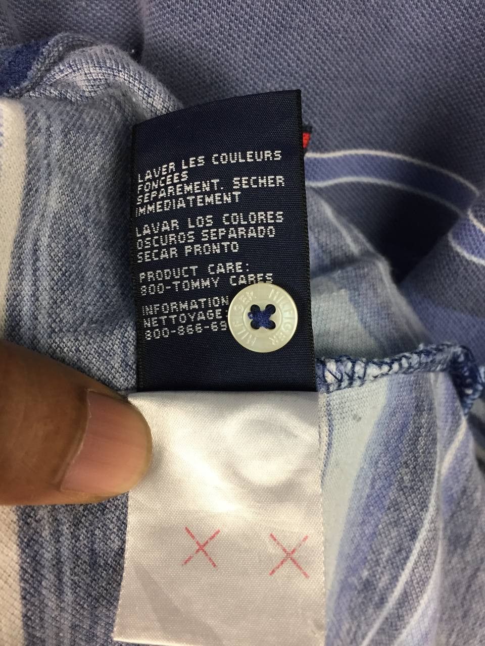 Tommy Hilfiger Tommy Hilfiger Nautical Blue Multi-Stripe Polo Shirt Size M Size US M / EU 48-50 / 2 - 12 Thumbnail