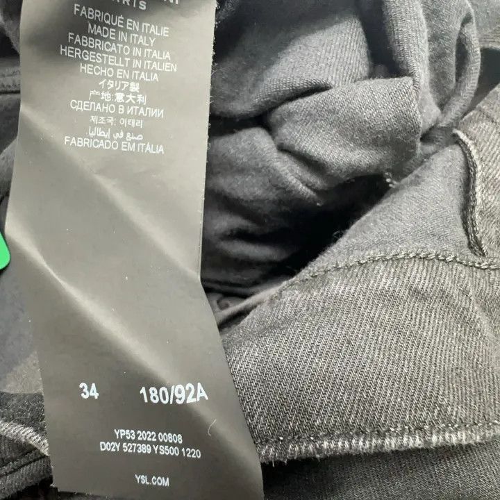 Saint Laurent Paris Saint Laurent Black Skinny Denim Pants for Men-2507 Size US 34 / EU 50 - 5 Thumbnail
