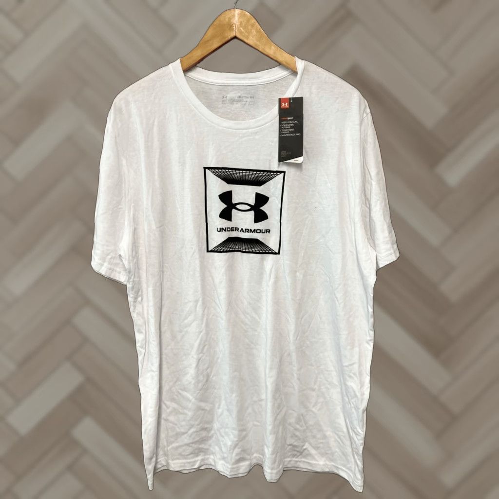Under Armour Under Armour Tech 2.0 Shirt - 2XL White Short Sleeve Crew Neck Tee 1326413 Sports Lightweight breathable Anti Odor Mens Size US XXL / EU 58 / 5 - 1 Thumbnail