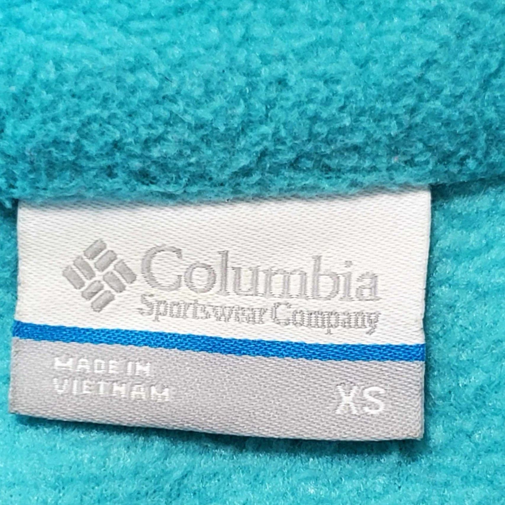 Vintage Columbia Women Jacket XS Blue Full Zip Fleece Womens Size XS / US 0-2 / IT 36-38 - 2 Thumbnail
