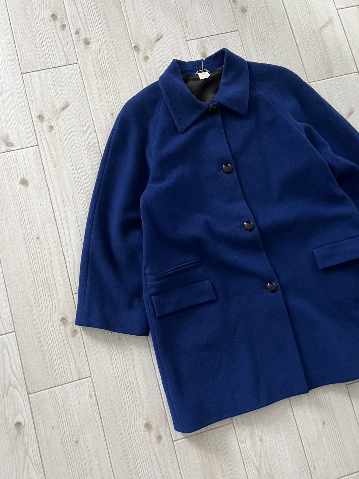 Versace Versace Coat Jacket Made in Italy Blue Wool 1990s Size US L / EU 52-54 / 3 - 6 Thumbnail