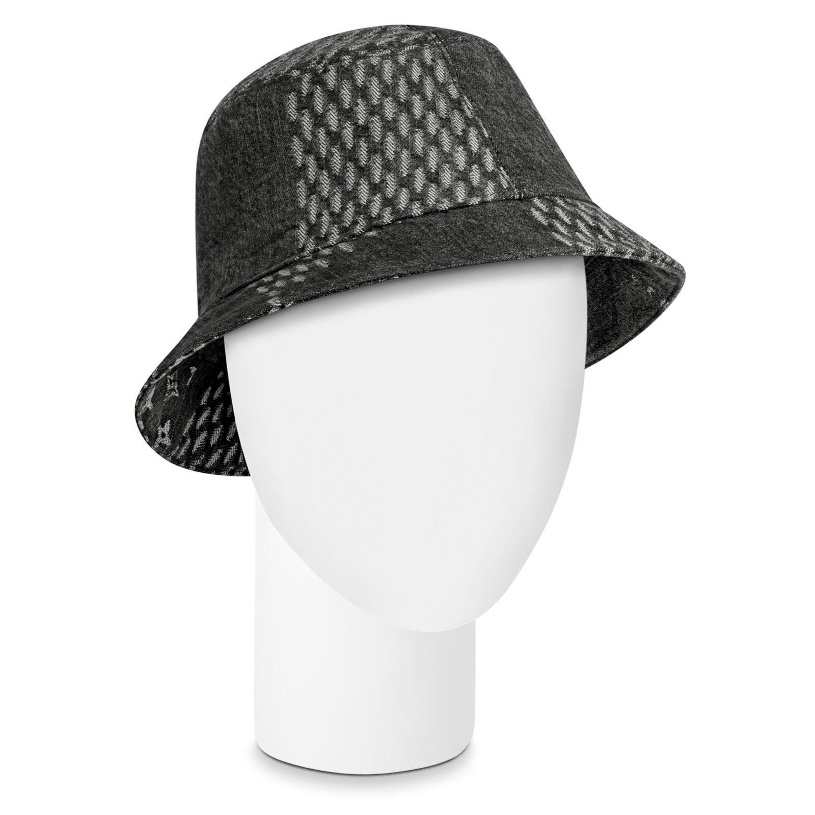 Louis Vuitton Louis Vuitton Nigo Black Monogram Logo Sun Bucket Hat M 58cm Size ONE SIZE - 3 Thumbnail