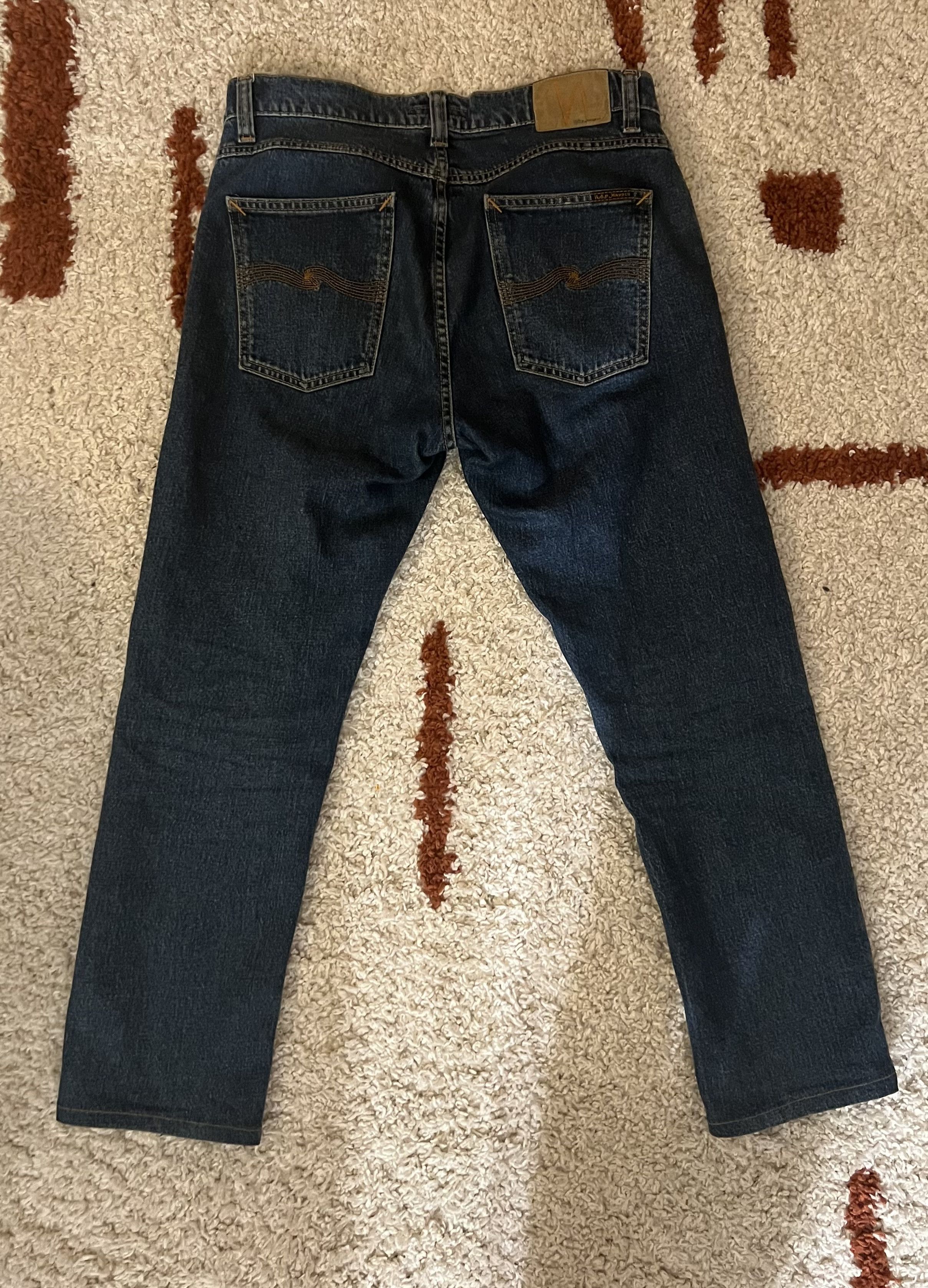 Nudie Jeans Lean Dean Plain Stone Jeans Size US 30 / EU 46 - 2 Thumbnail