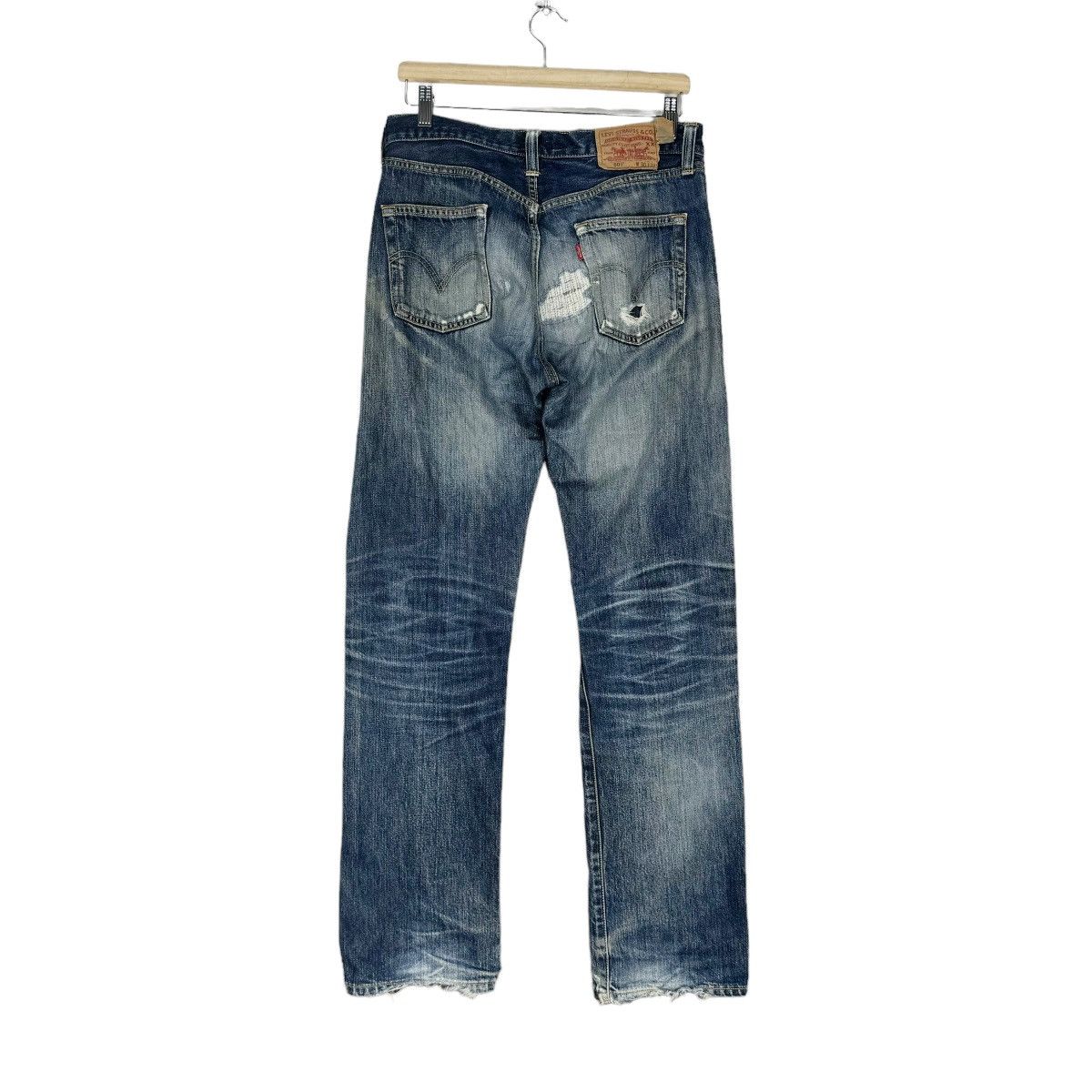 Levi's ☀️LEVI’S 501 STRAIGHT LEG PATCHWORK DENIM JEANS PANTS Size US 30 / EU 46 - 10 Thumbnail