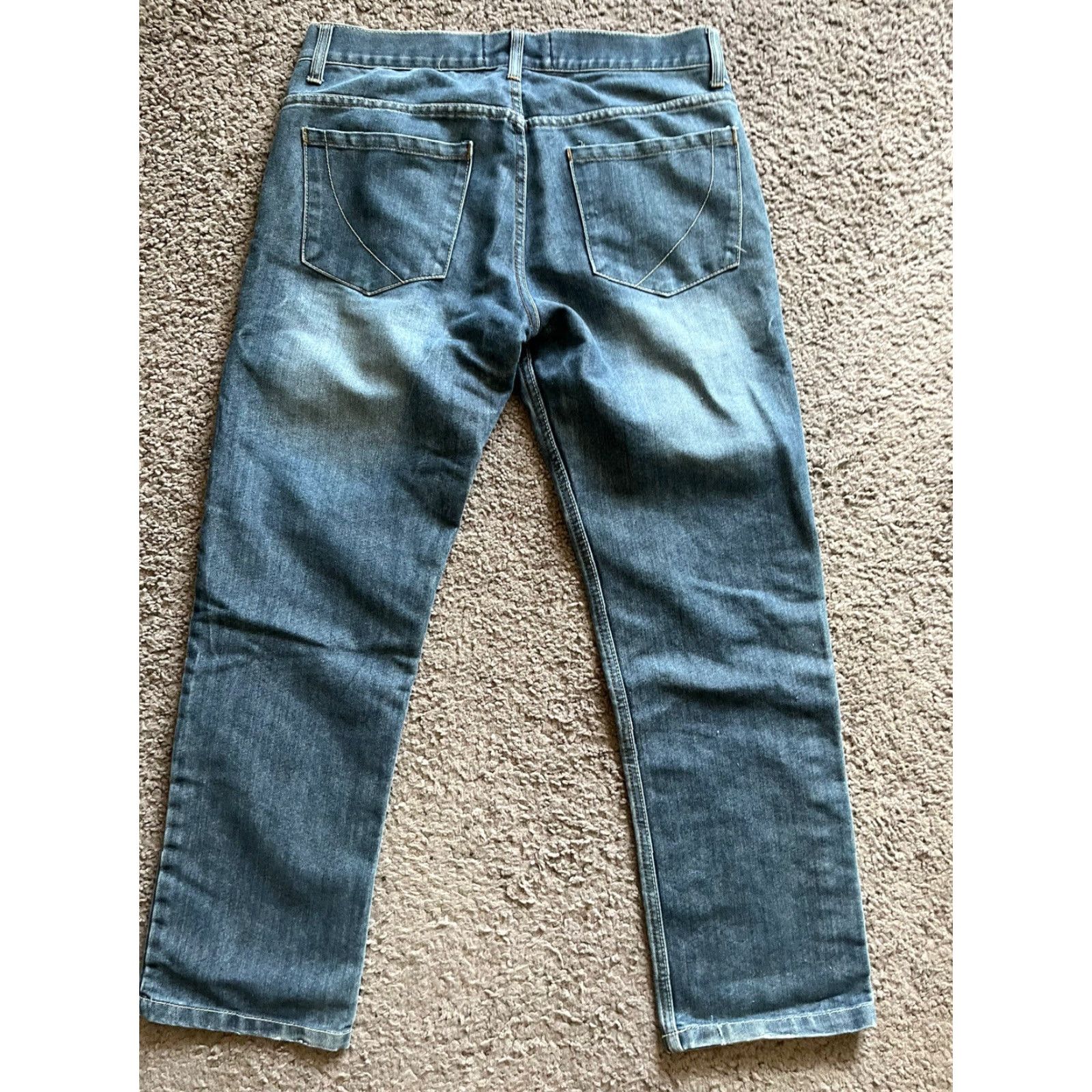 Denime Paper Denim & Cloth Mens 32x30 Dark Wash Bootcut Blue Jeans Size US 32 / EU 48 - 5 Thumbnail