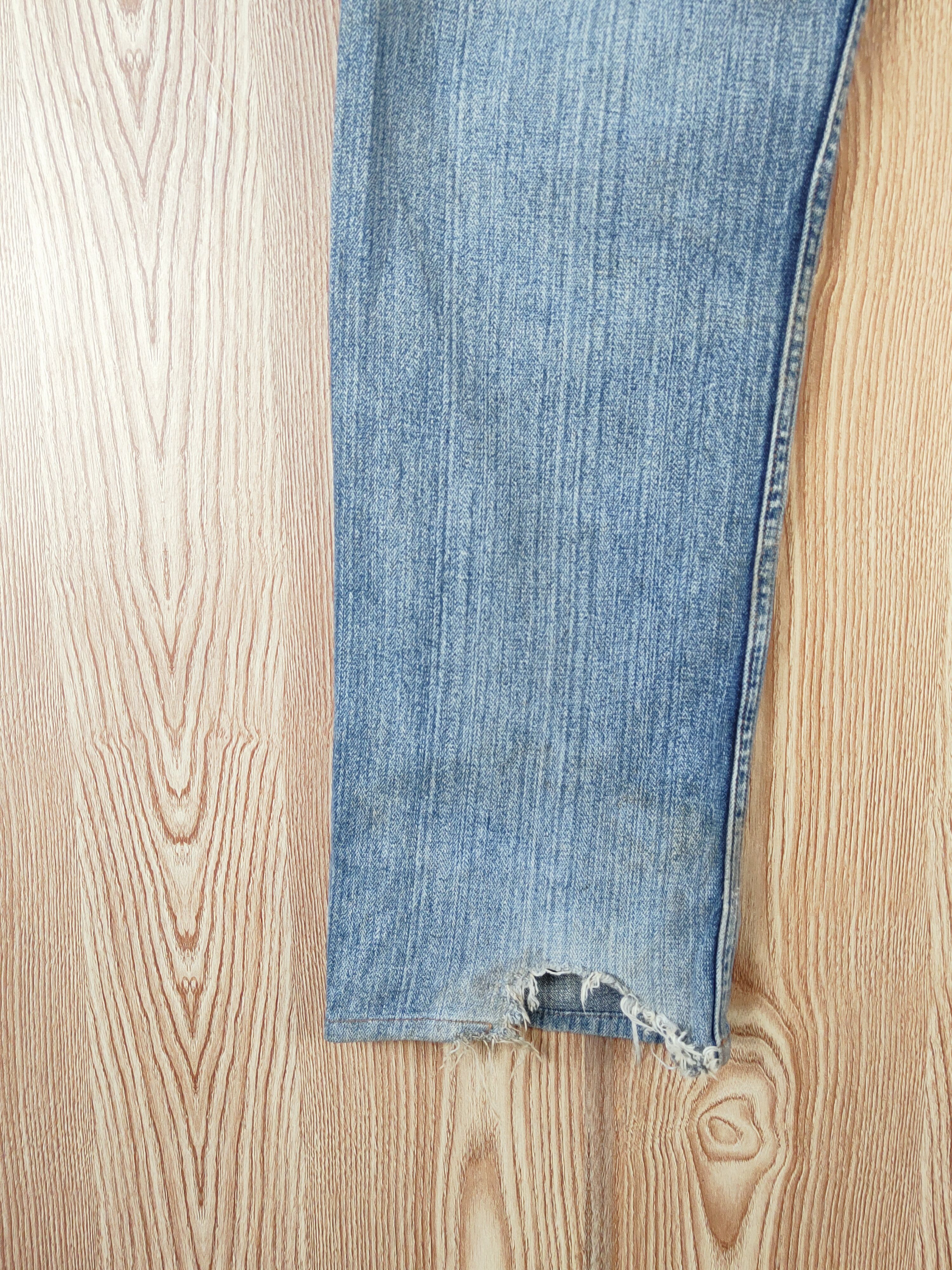 Japanese Brand Nylaus Crew Blue Distressed Ripped Jeans #W649 Size US 32 / EU 48 - 10 Thumbnail