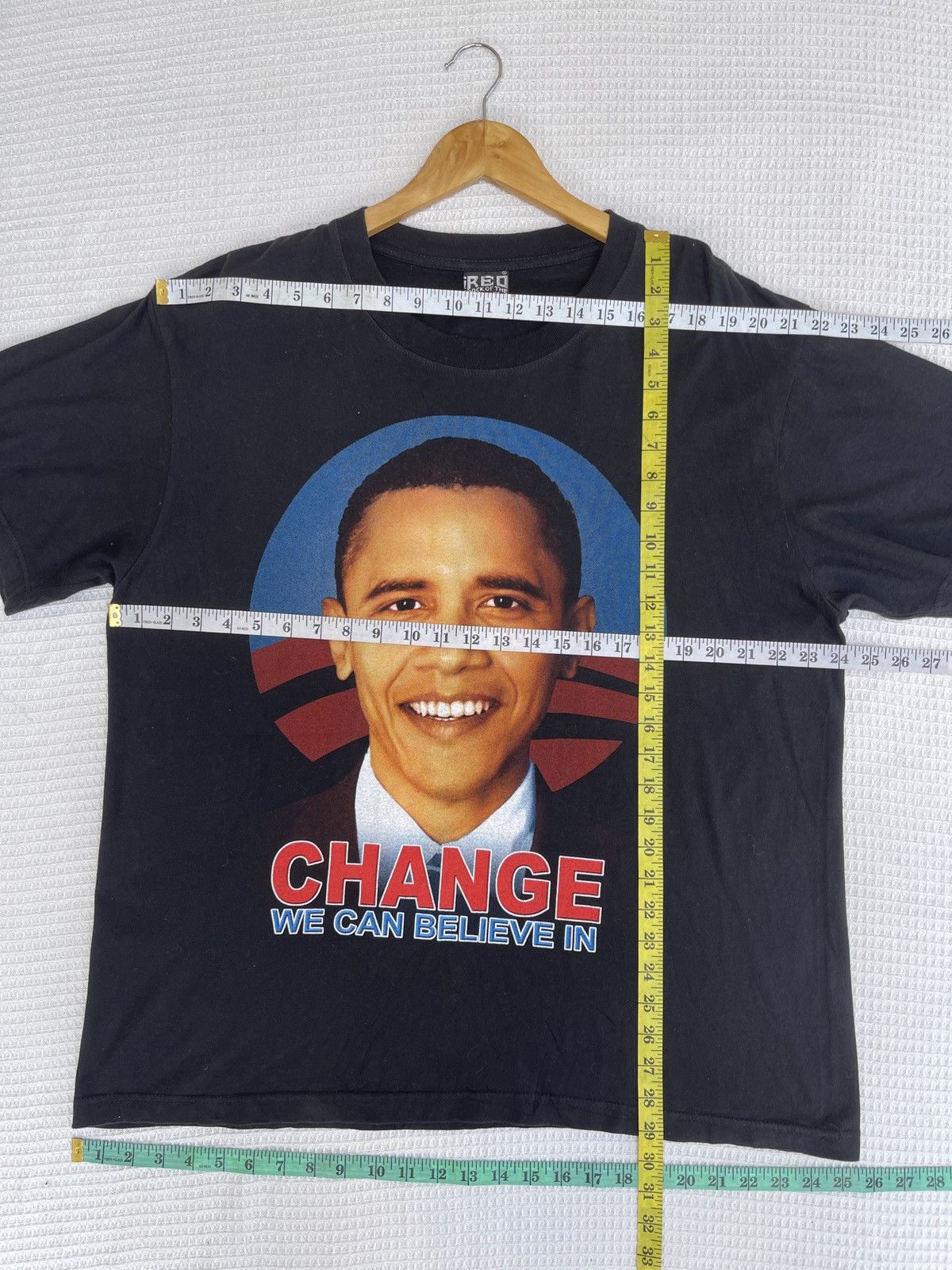Rap Tees × Vintage Last Drop🔥Vtg OBAMA President’s Change We Can Believe In Tee Size US XL / EU 56 / 4 - 9 Thumbnail