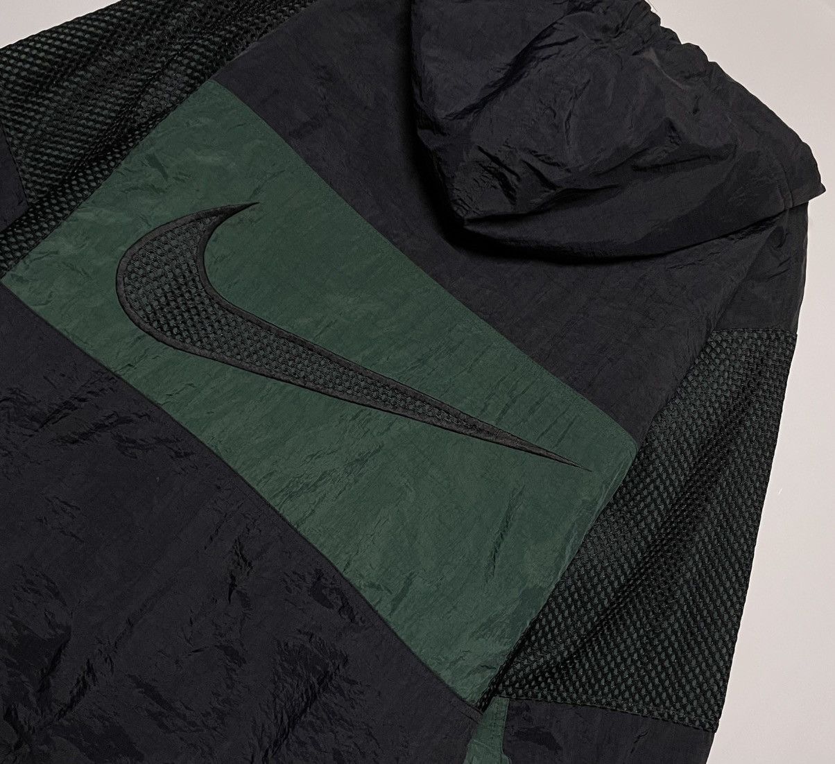 Nike × Vintage Nike Air 90s Hooded Lightweight Winter Swoosh puffer Jacket Size US XL / EU 56 / 4 - 2 Thumbnail