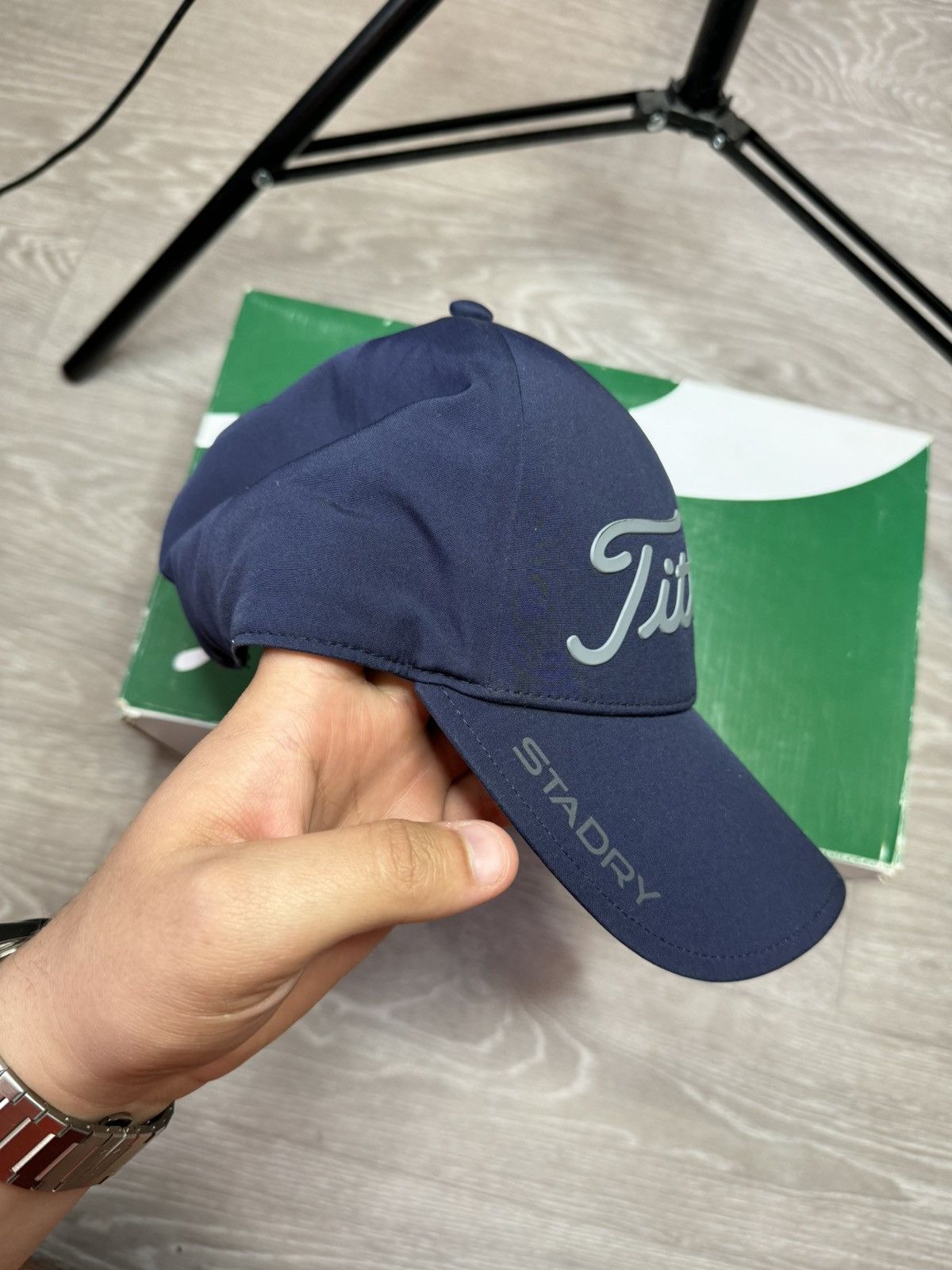 Footjoy × Japanese Brand × Titleist Titleist ProV1 FootJoy Golfing Logos Grey Adjustable Hat Size ONE SIZE - 3 Thumbnail