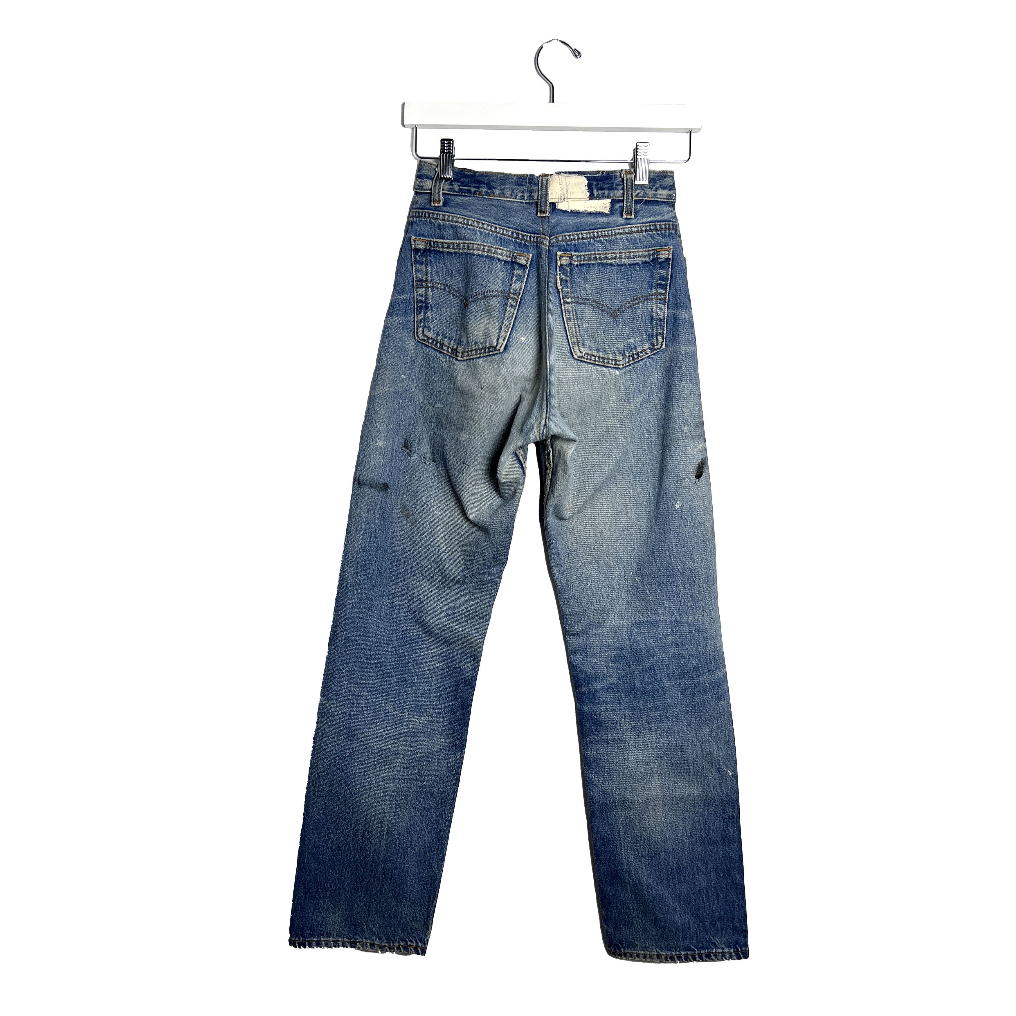 Gallery Dept. Paint Splatter Straight-Leg Distressed Jeans Size 24" / US 00 / IT 34 - 2 Thumbnail