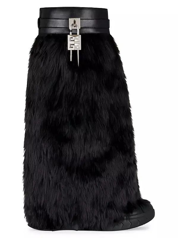 Givenchy o1w1db10525 Shark Lock High Boot in Black Size US 7 / IT 37 - 1 Thumbnail