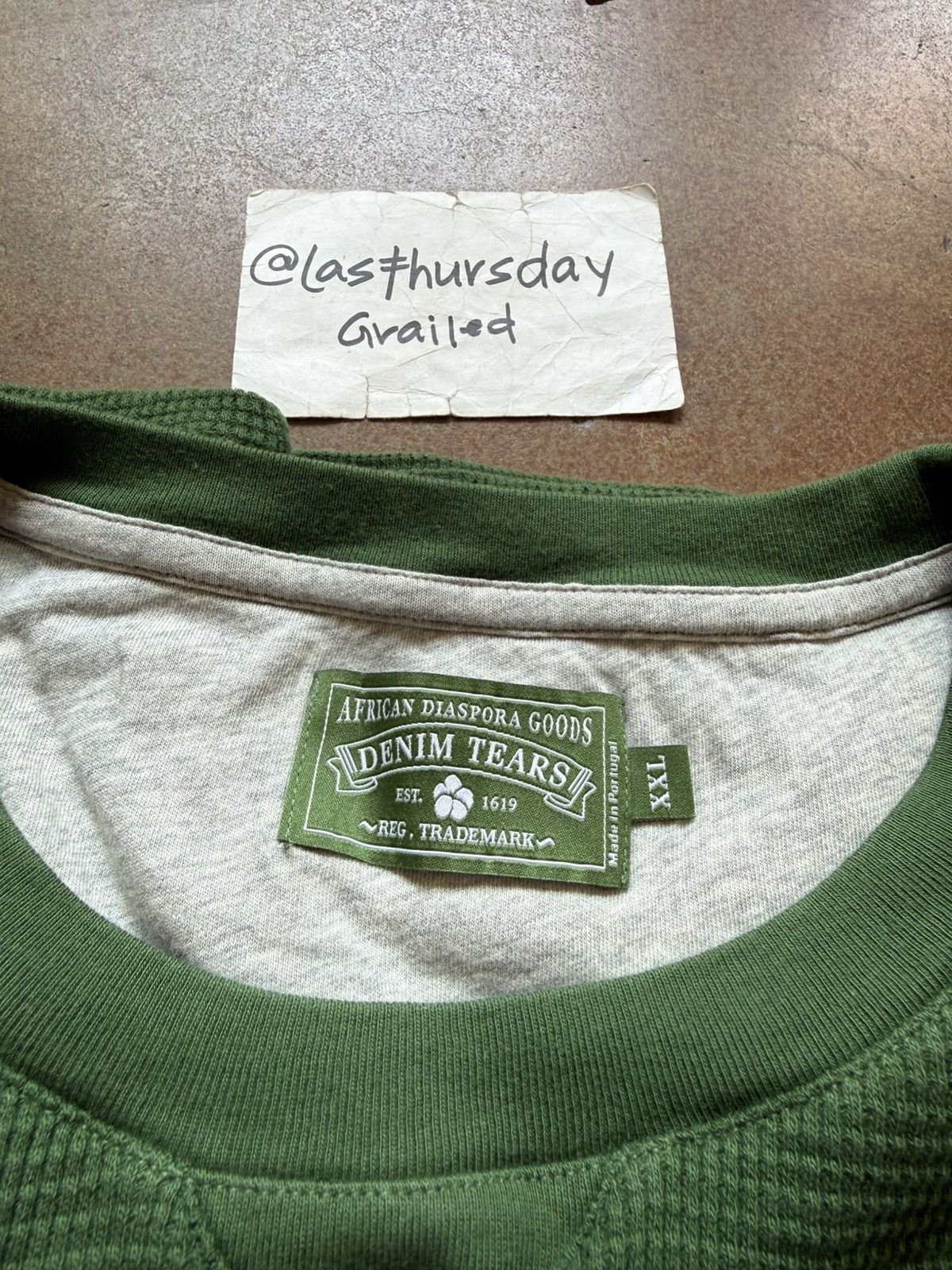 DENIM TEARS Denim Tears ADG Inc. Thermal Green XXL Size US XXL / EU 58 / 5 - 6 Thumbnail