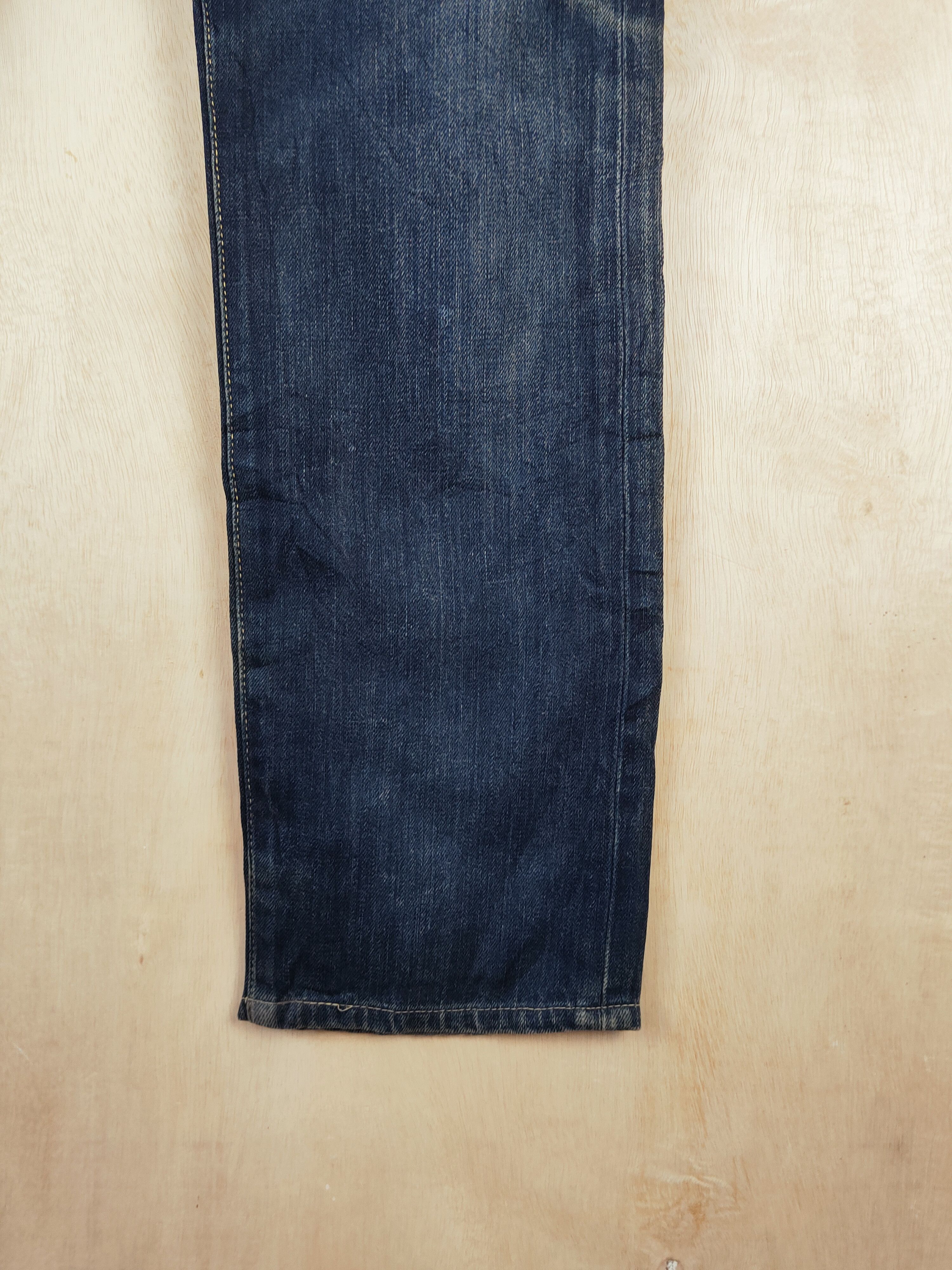 Levi's 505 Levi's Dark Blue Distressed Ripped Jeans #S2672 Size US 32 / EU 48 - 6 Thumbnail