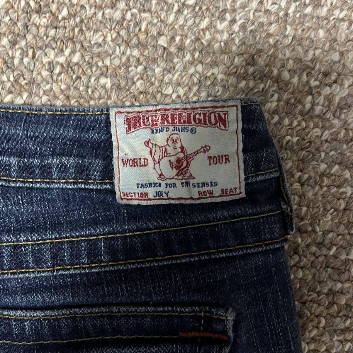 True Religion Y2K TRUE RELIGION Joey Big T Baggy Grunge JNCO Flared Jeans Size 28" / US 6 / IT 42 - 3 Thumbnail
